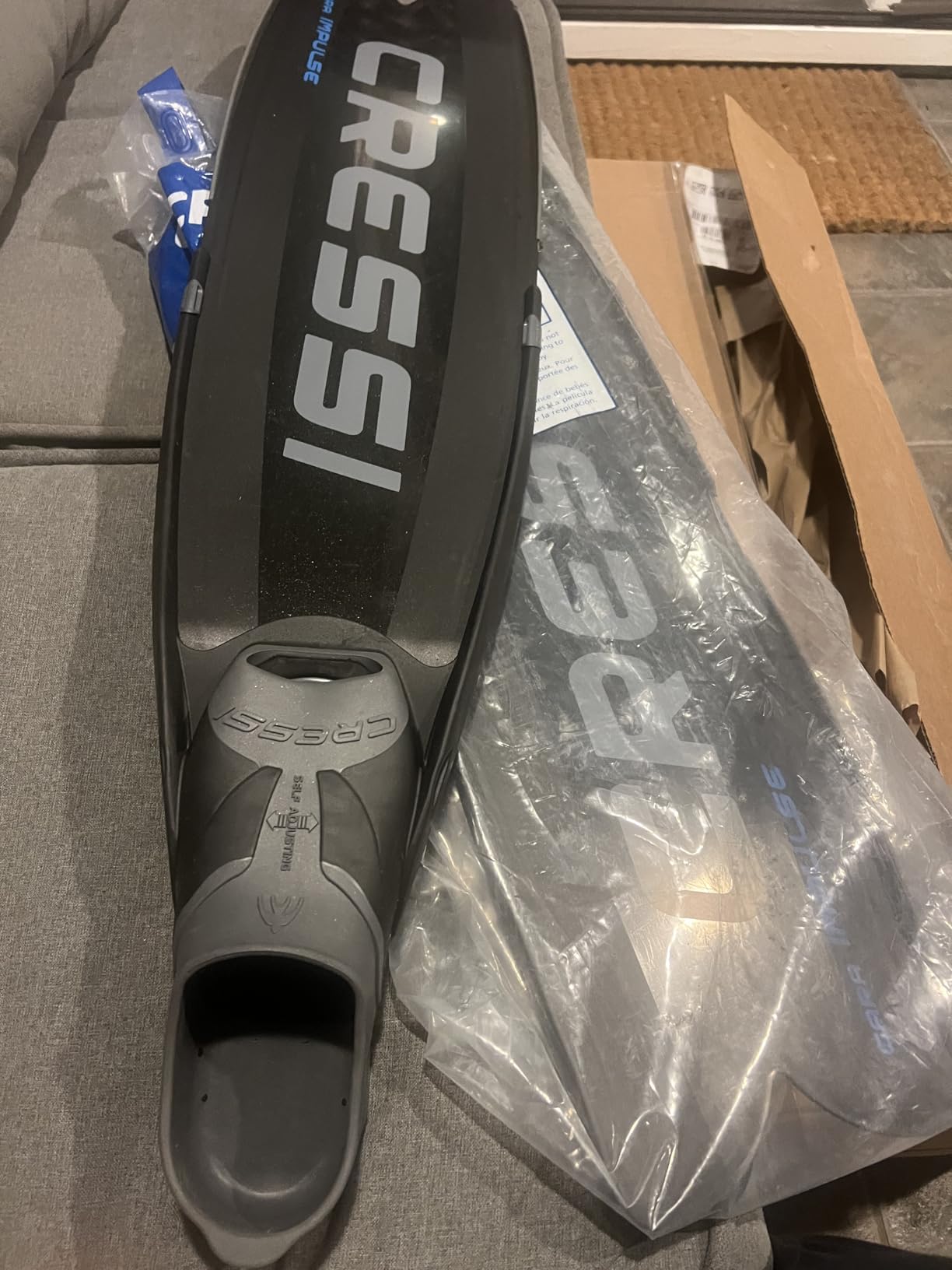 Cressi Gara Modular Impulse Fins for Freediving with Interchangeable Blades, Made in Italy customer photo 1