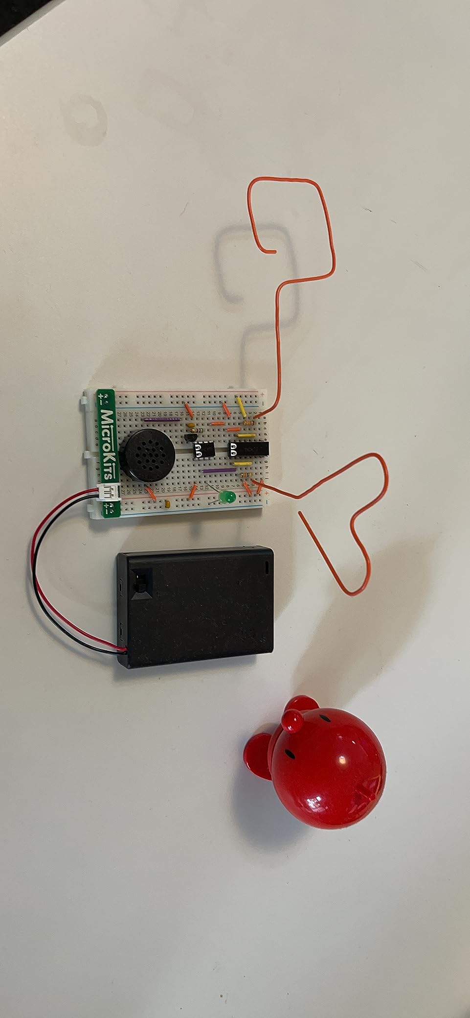 MicroKits Theremin Electronics Kit: Make Your Own Electric Field Instrument | Educational Electronic Music STEAM/STEM Kits for Kids or Grown Ups | No Tools Needed Easy to Build Breadboard Kit customer photo 1