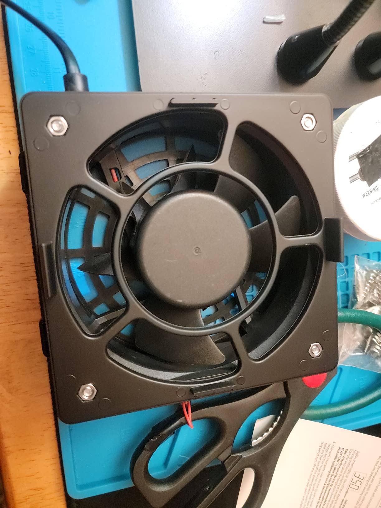 MUIN Solder Fume Extractor - 3 Stage Filtration Solder Smoke Absorber for Soldering and Wood Burning,Portable Soldering Fume Extractor Fan for Soldering Station (Black) customer photo 2