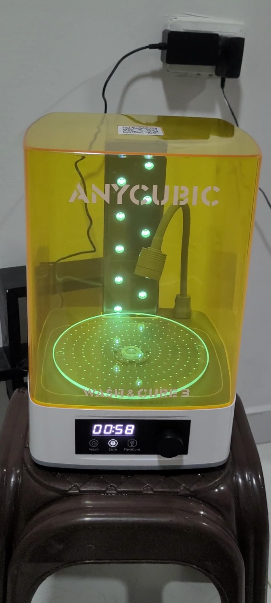 ANYCUBIC Wash and Cure Machine 3.0 with Twistable Gooseneck Light | 2 in 1 UV Washing and Curing Station for ANYCUBIC Photon Mono 4/Mono 4 Ultra/Mars Series LCD/DLP/SLA 3D Printer Models customer photo 2