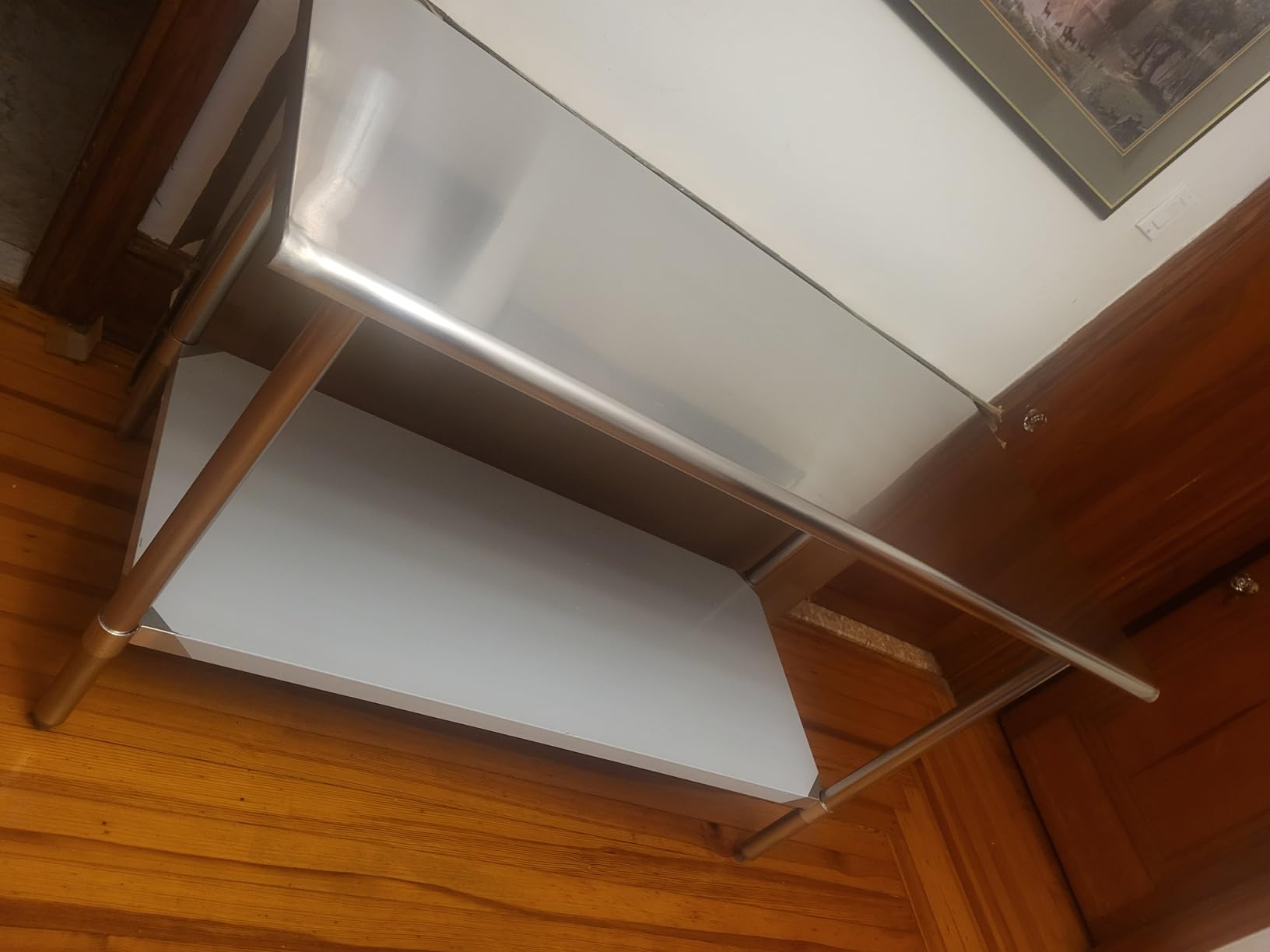 Profeeshaw Stainless Steel Prep Table 24''x60'' NSF Commercial Workbench | Metal Work Table, with Undershelf leveling feet; Heavy Duty Table for Kitchen, Restaurant, Home, Garage, Hotel, 18-gauge 430 customer photo 1