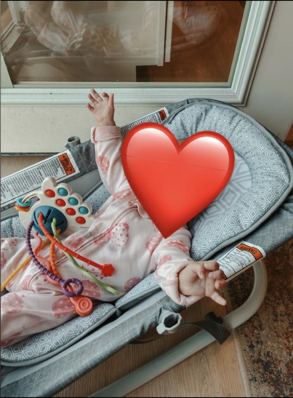 Summer by Ingenuity 2-in-1 Bouncer & Rocker Duo (Heather Gray) Convenient and Portable Rocker and Bouncer for Babies Includes Soft Toys and Soothing Vibrations customer photo 1