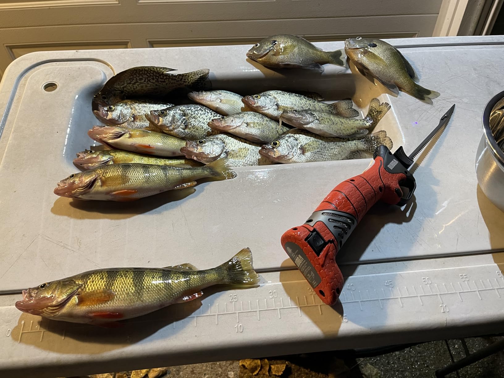 Bubba Pro Series Lithium-Ion Electric Fillet Knife with Non-Slip Grip Handle, 4 Ti-Nitride S.S. Coated Non-Stick Reciprocating Blades, Charger and Case for Fishing customer photo 1