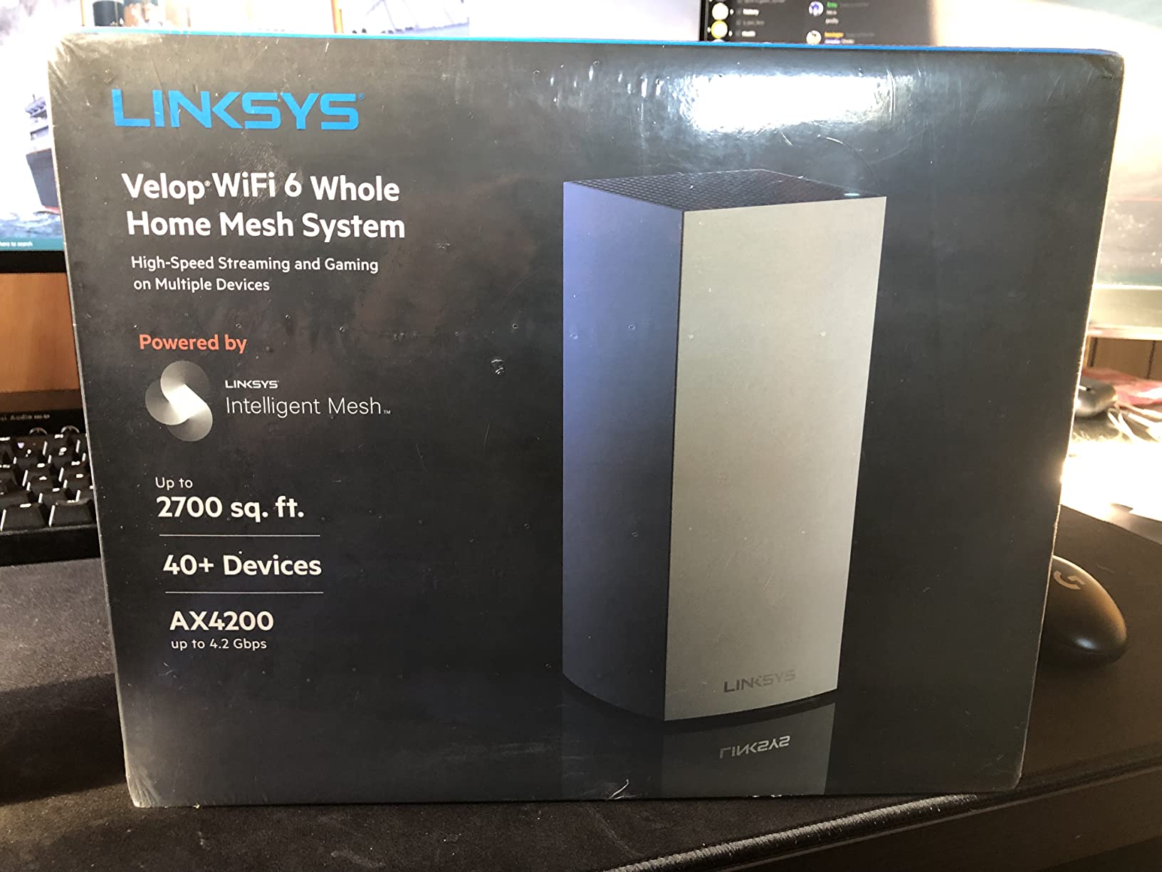 Linksys AX4200 Smart Mesh Wi-Fi 6 Router Whole Home WiFi Mesh System, Tri-Band AX Wireless Gigabit Mesh Router, Fast Speeds up to 4.2 Gbps, coverage up to 2,700 sq ft, up to 40 devices, 1-Pack (MX4200) customer photo 2