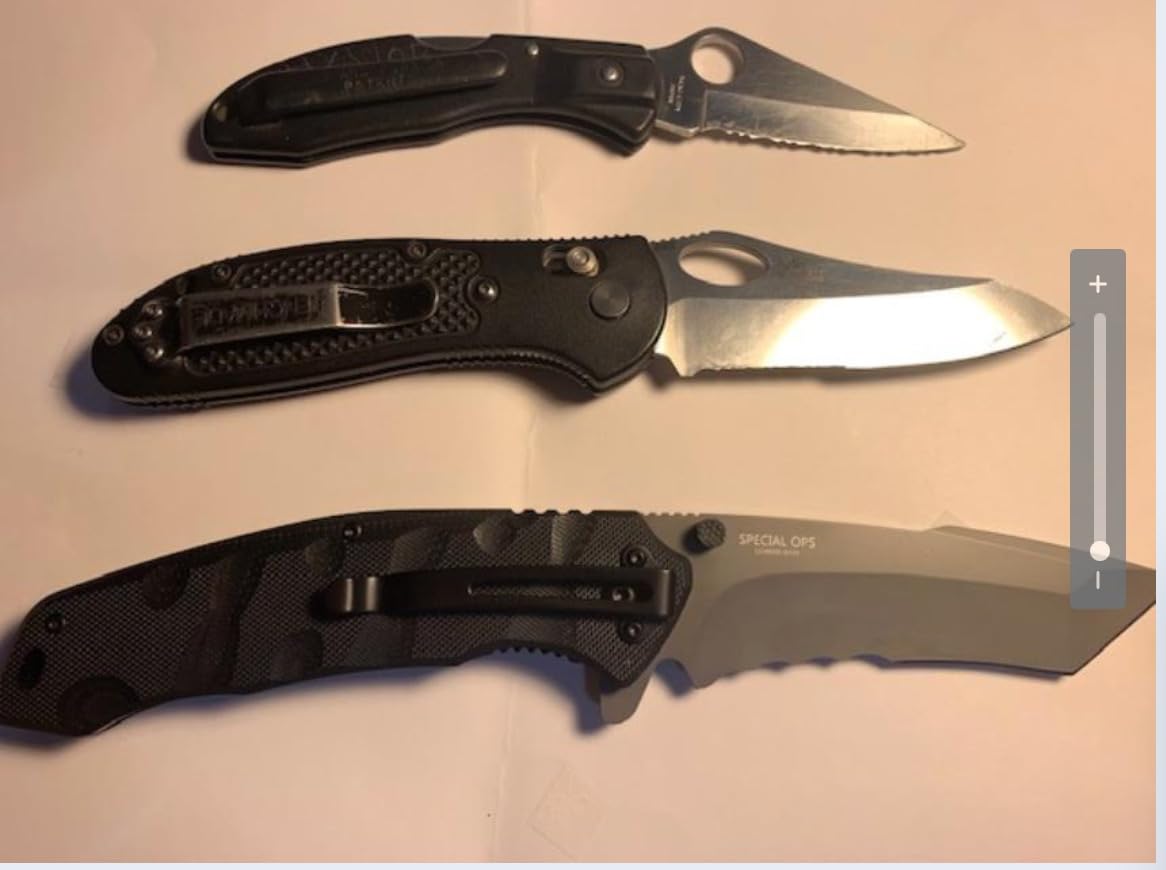 Smith & Wesson M&P Special Ops 9.3in Stainless Steel Assisted Opening Knife with 4in Tanto Blade and G10 Handle for Outdoor, Tactical, Survival and EDC,Black customer photo 1