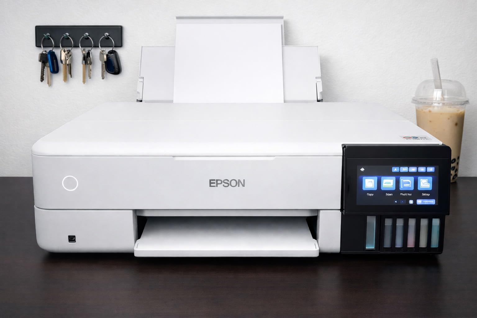 Epson EcoTank Photo ET-8550 Wireless Wide-Format All-in-One Tank Printer, Cartridge-free 6-color photo printing up to 13 x 19 in. customer photo 1