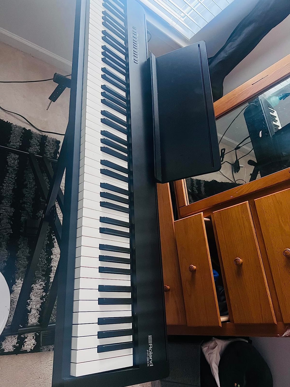 Roland FP-30X 88-Note Digital Piano, Black | SuperNATURAL engine with 88 weighted keys and PHA-4 keyboard for practice, performance and recording customer photo 2