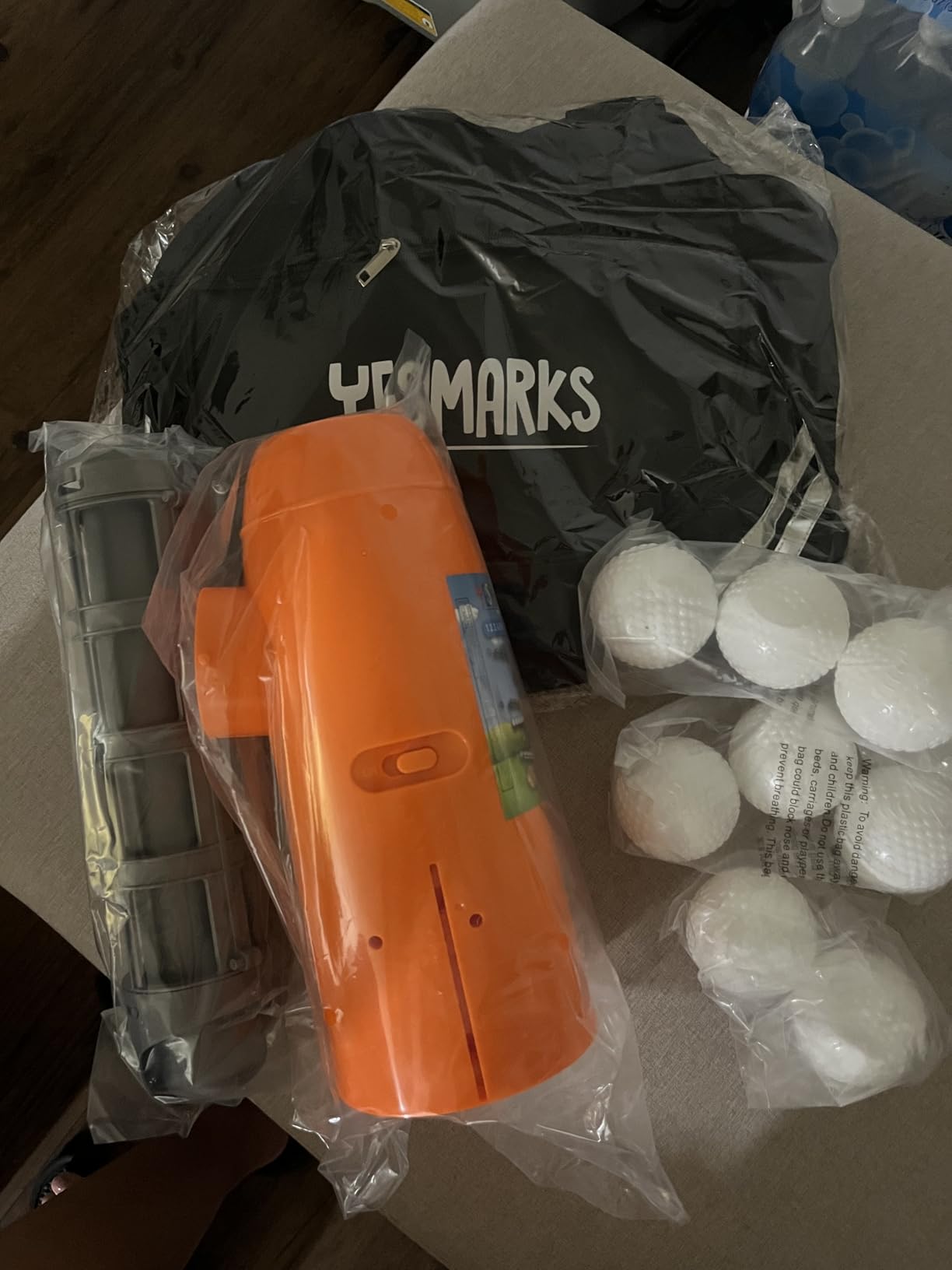 YESMARKS Kids Auto Baseball Pitching Machine Outdoor Toy Set - Training Equipment & Batting Practice Toys for Youth, Includes 10 Baseballs, Baseball Bat and Sports Bag | Fun Meets Growth, Portable Design, All-in-One Set customer photo 2