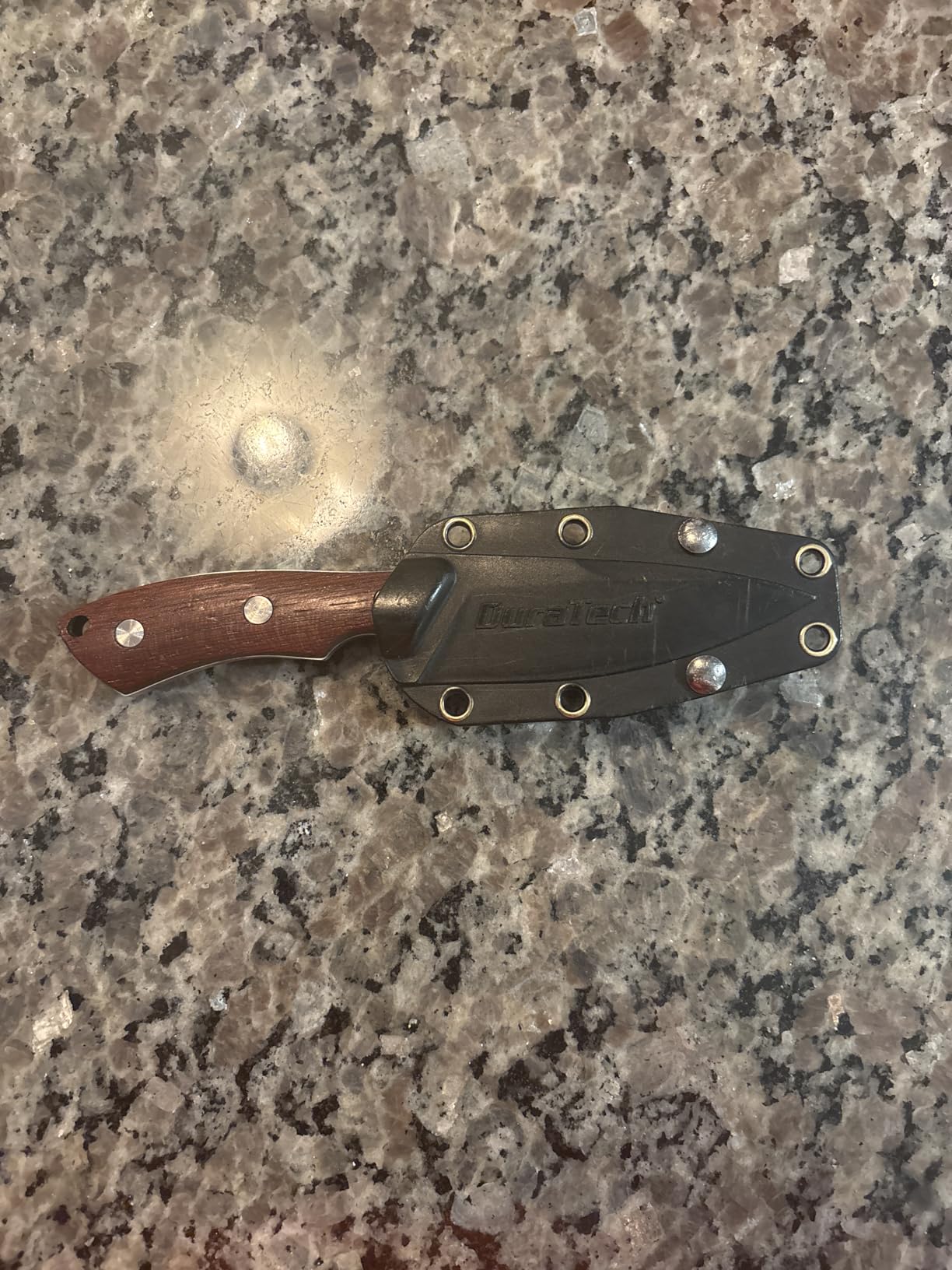 DURATECH 6-Inch Fixed Blade Neck Knife Full Tang, Wood Handle with Sheath | 3 inch Blade, Necklace and Paracord Included, for EDC, Outdoor, Camping, Hiking customer photo 2