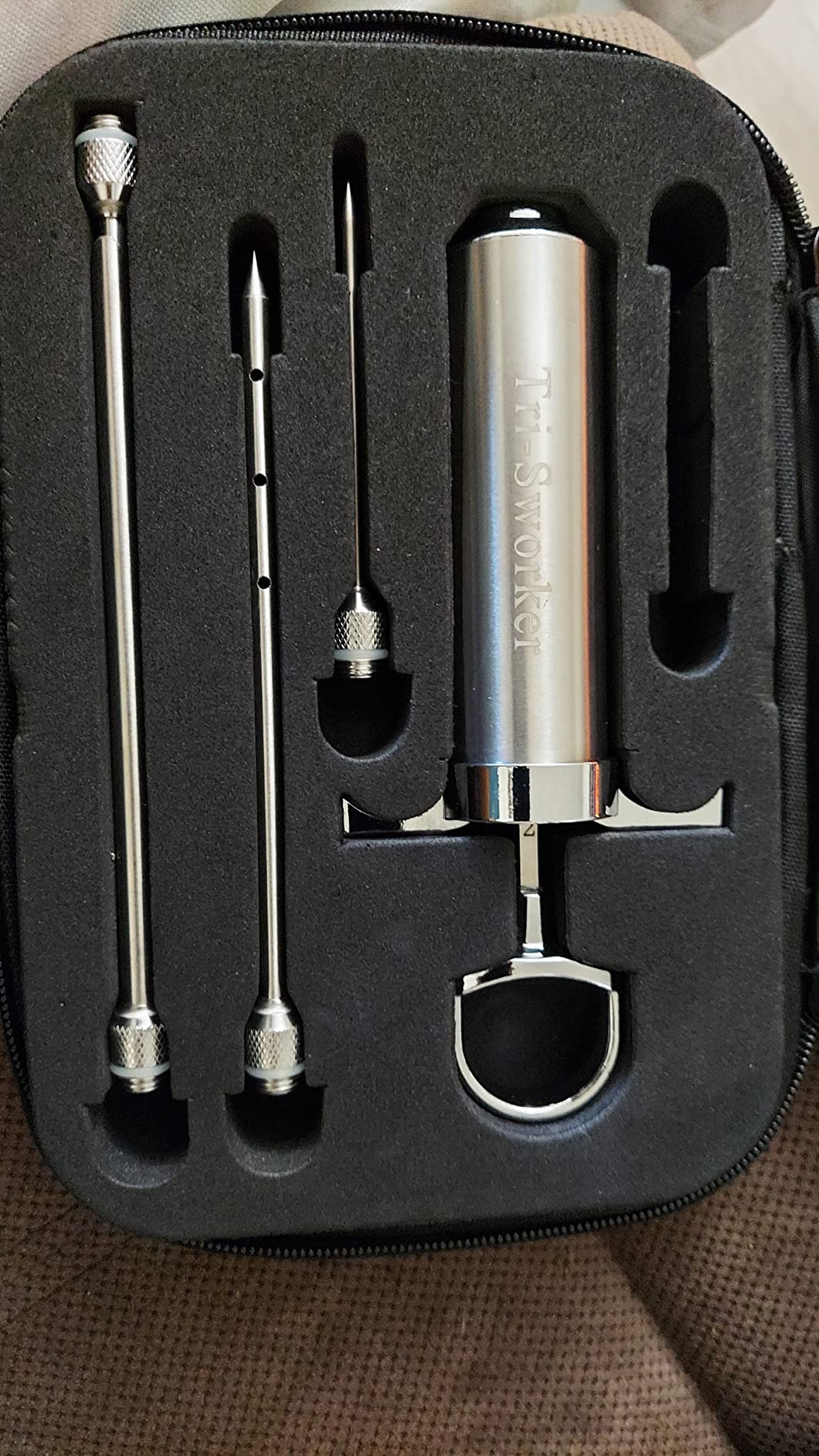 Tri-Sworker Meat Injectors for Smoking with Case and 4 Flavor Food Injector Syringe Needles, Injector Marinades for Meat, Turkey, Brisket; 2-oz; Including Paper and E-Book User Manual customer photo 2