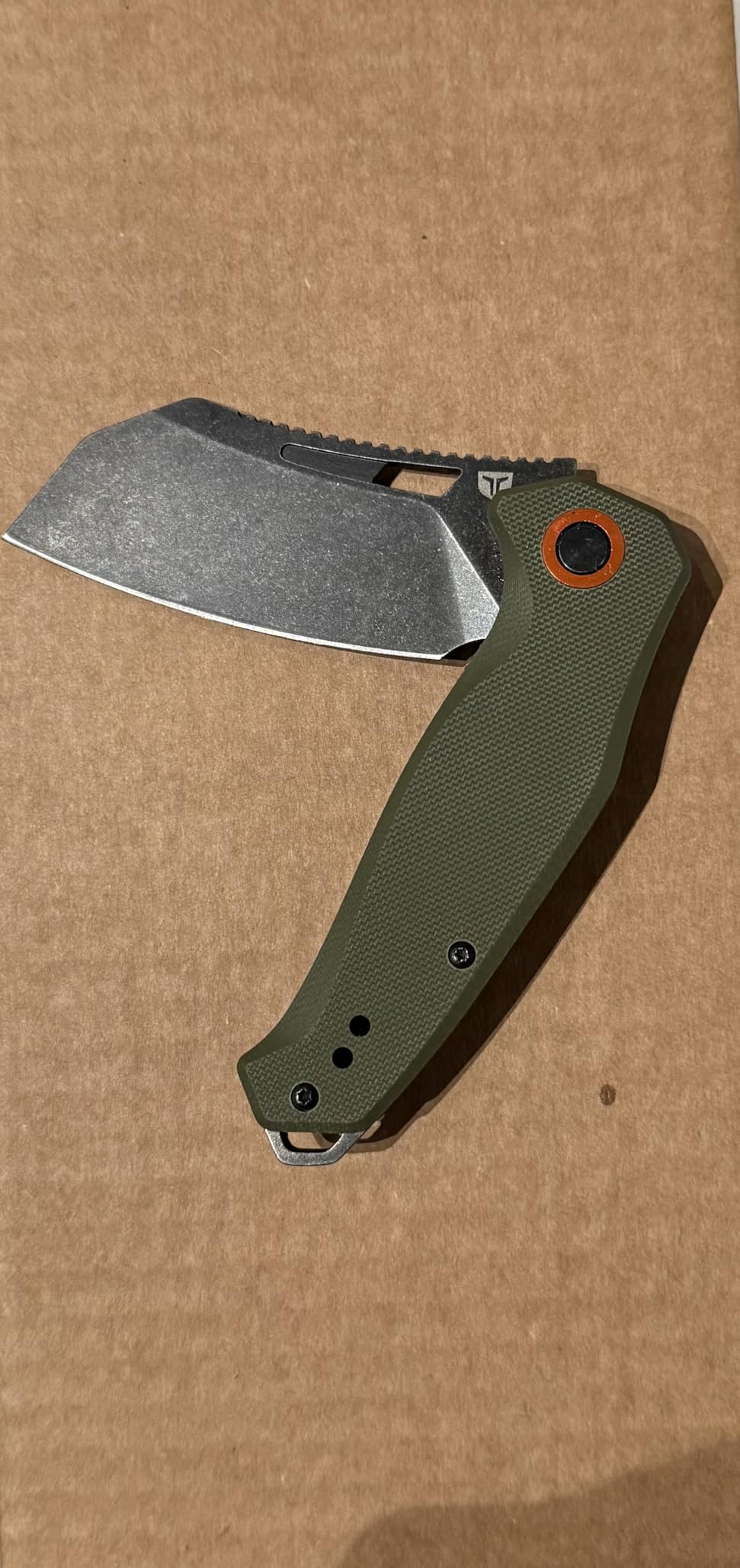 TRUE Maar Folding Pocket Knife, 3.5in Blade Length, Large - Black | D2 Steel, Black Oxide & Stonewash Finish, G10 Handle, EDC, Oversized-Pocket Knife, Deep Carry Clip customer photo 2