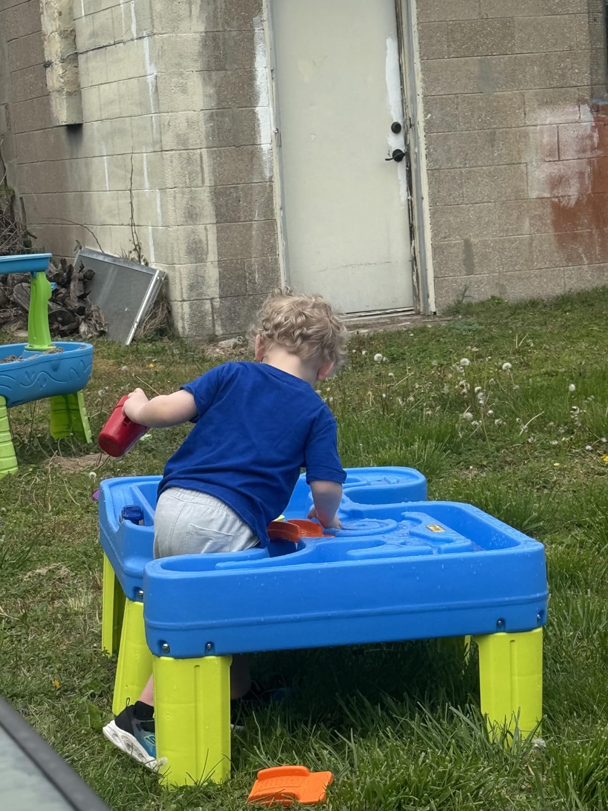 Simplay3 Big River and Roads Water Play Table, Outdoor Activity Table with Track Toys for Toddlers and Kids, 9 Accessories Included, Made in USA customer photo 2