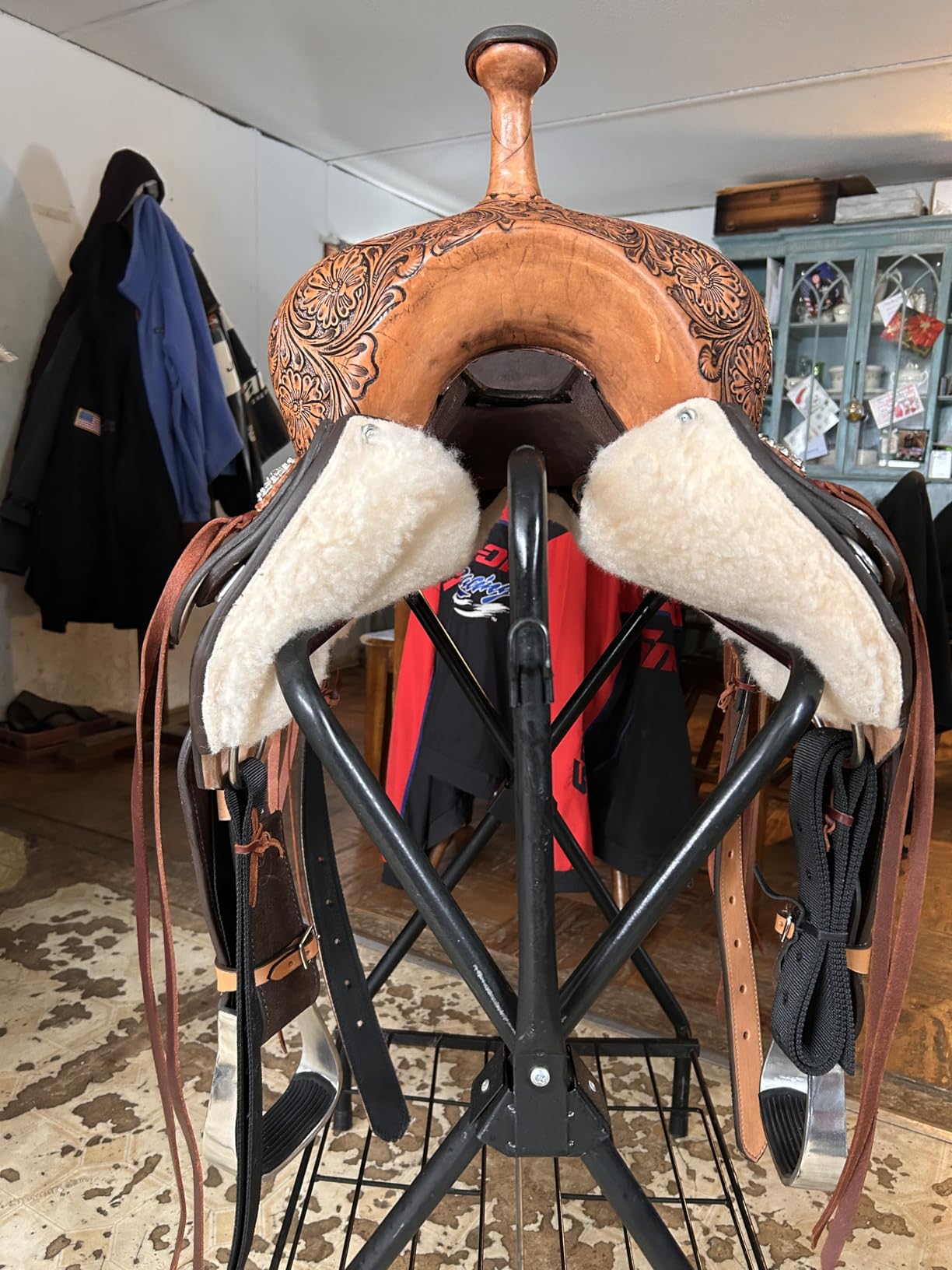 HILASON Flex Tree Western Horse Saddle in American Leather Barrel Trail | for Horses customer photo 1
