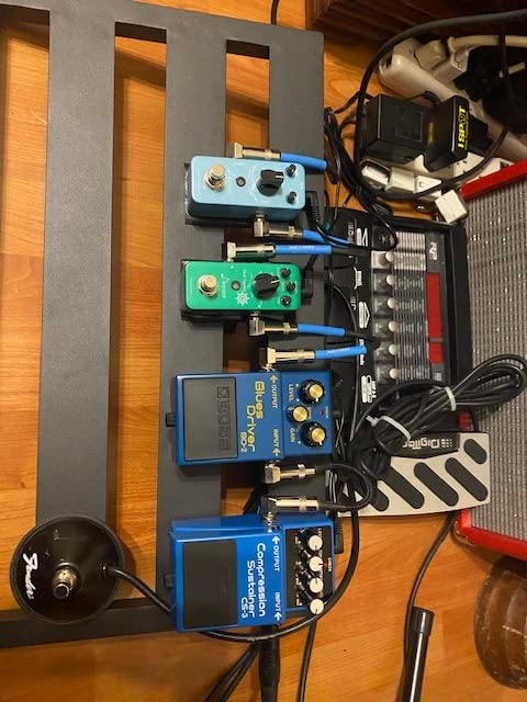Donner Small Guitar Pedal Board, Mini Effects Pedalboard Power Supply Set DB-S100 with Convertible Bag Backpack, 60