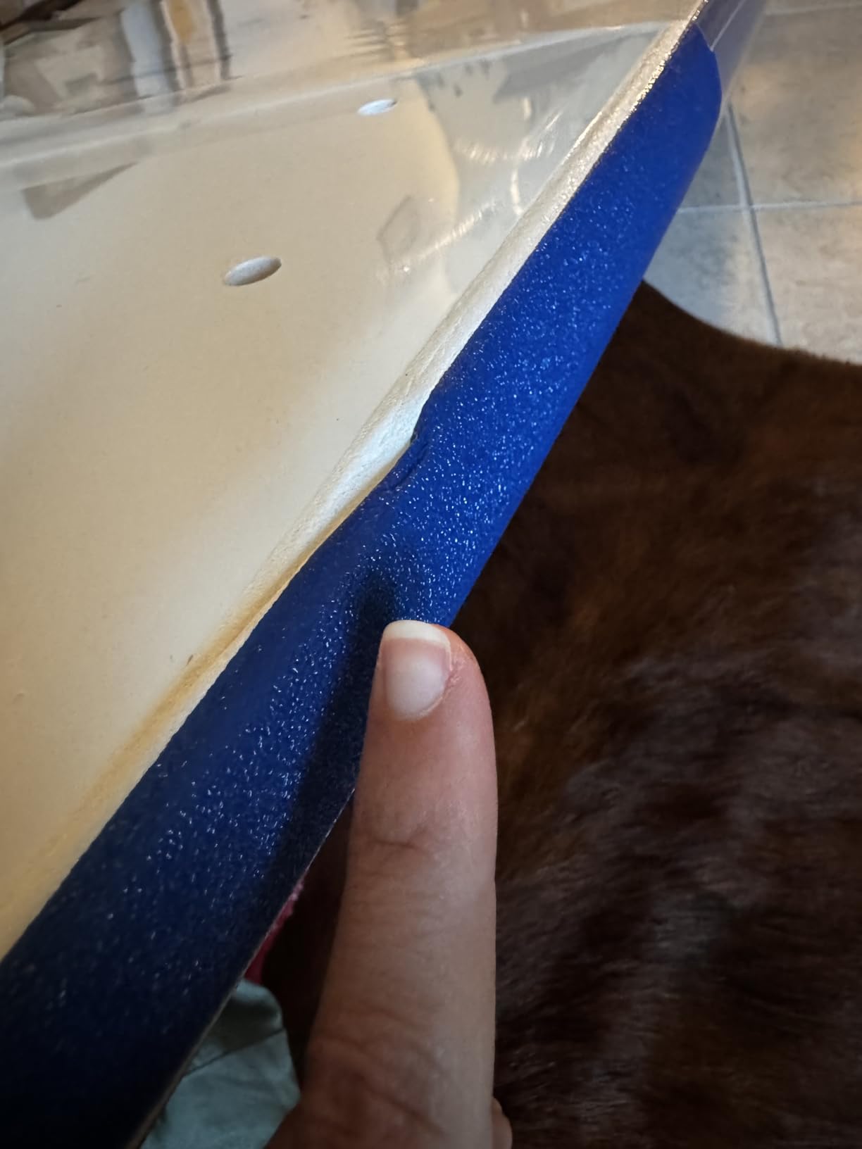 Wavestorm - Classic Soft Top Foam 7ft Surfboard Surfboard for Beginners and All Surfing Levels Complete Set Includes Leash and Multiple Fins Heat Laminated, Blue Pinline (AZ22-WSSF700-PIN) customer photo 2