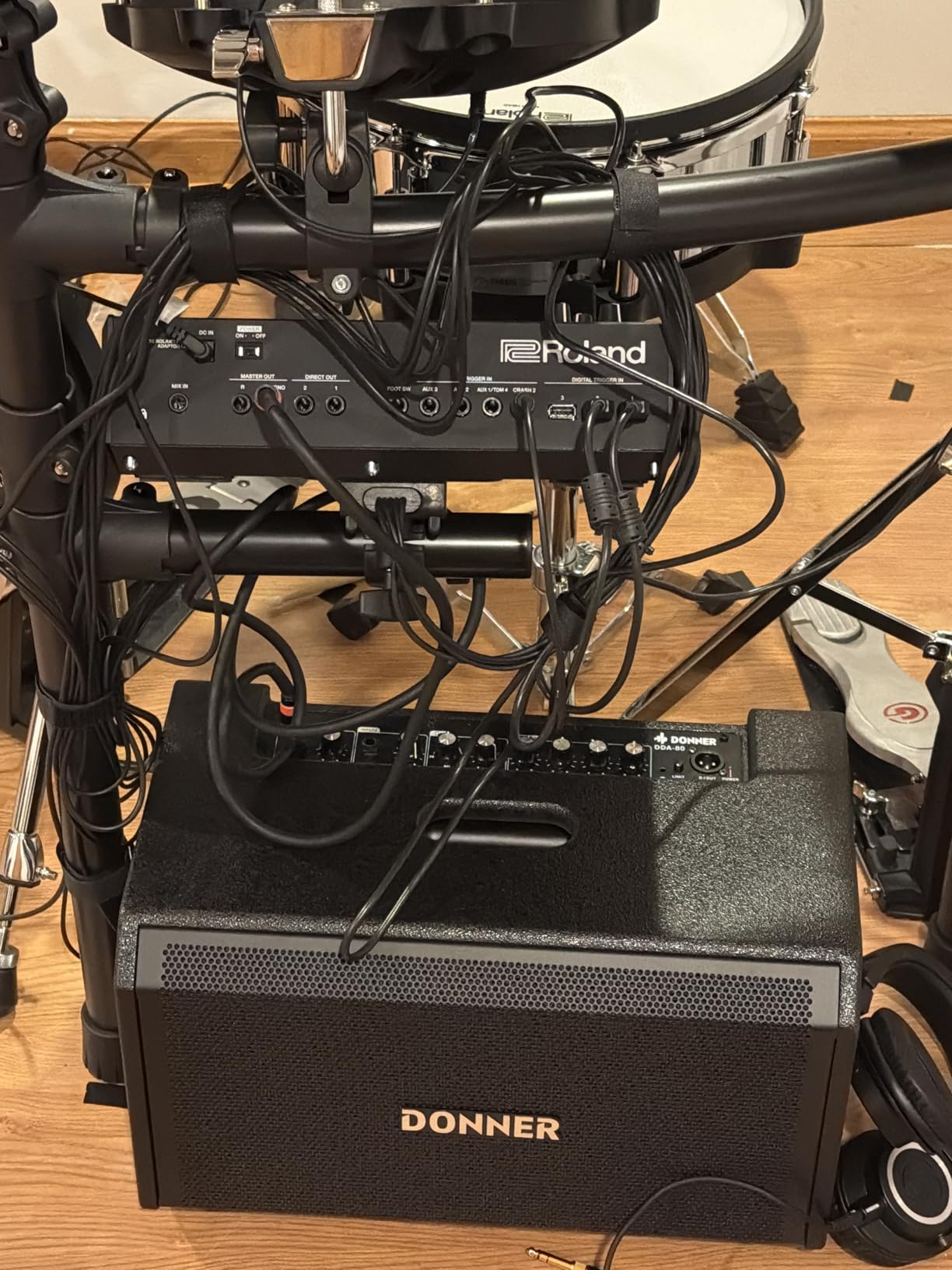 Donner Electric Drum AMP, 80-Watt Wireless Electronic Drum Amplifier Professional DDA-80 (Keyboard Compatible) customer photo 1