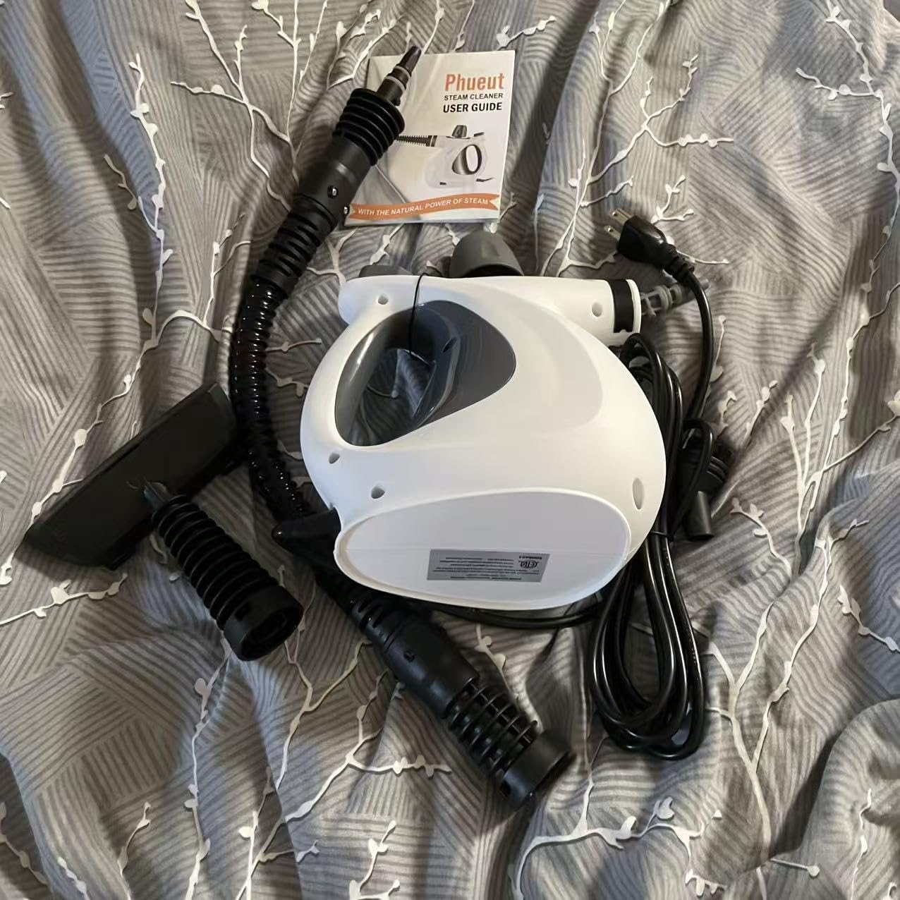 Phueut Pressurized Handheld Multi-Surface Natural Steam Cleaner with 12 pcs Accessories customer photo 1