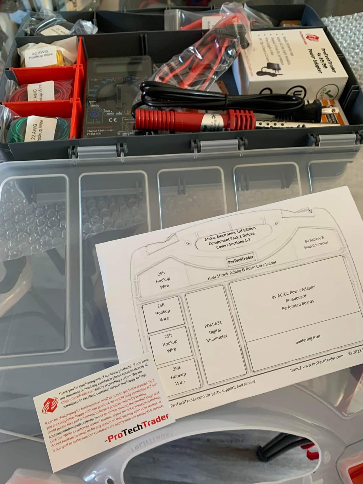 Make Electronics 3rd Edition Kit 1 Deluxe Electronic Component Kit customer photo 1
