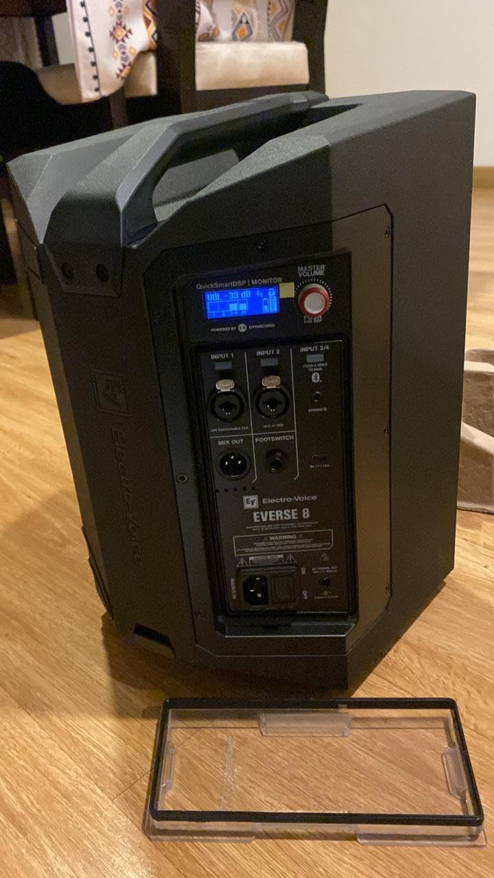 Electro-Voice Everse 8 8 Battery Powered Weatherized Pa Speaker (Black) | 8 2-Way Battery Pa, 6 Plus Hrs /12 Plus Hrs, Bluetooth Tws and Quicksmart App, IP43 Weatherized, 12V DC Output customer photo 1