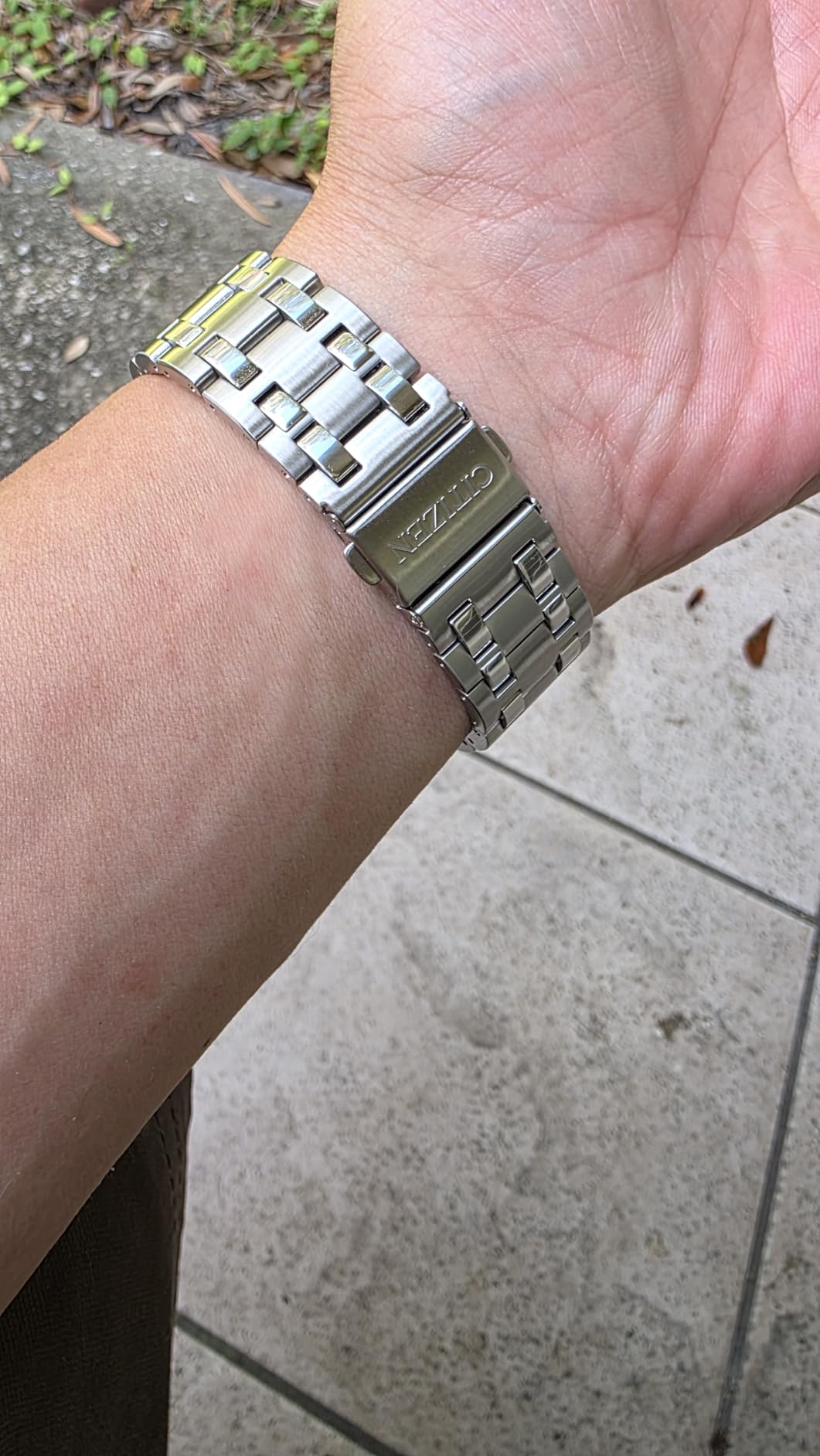 Citizen Men's Eco-Drive Weekender Brycen Chronograph Watch Stainless Steel Case customer photo 2
