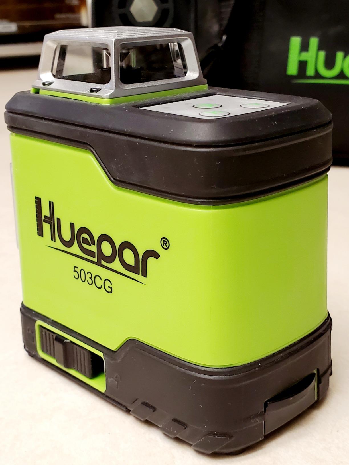 Huepar Laser Level 360 Self Leveling, Rechargeable Green Laser 3x360° Cross Line Lazer Leveler 3D Level Laser Tool -HM03CG customer photo 2