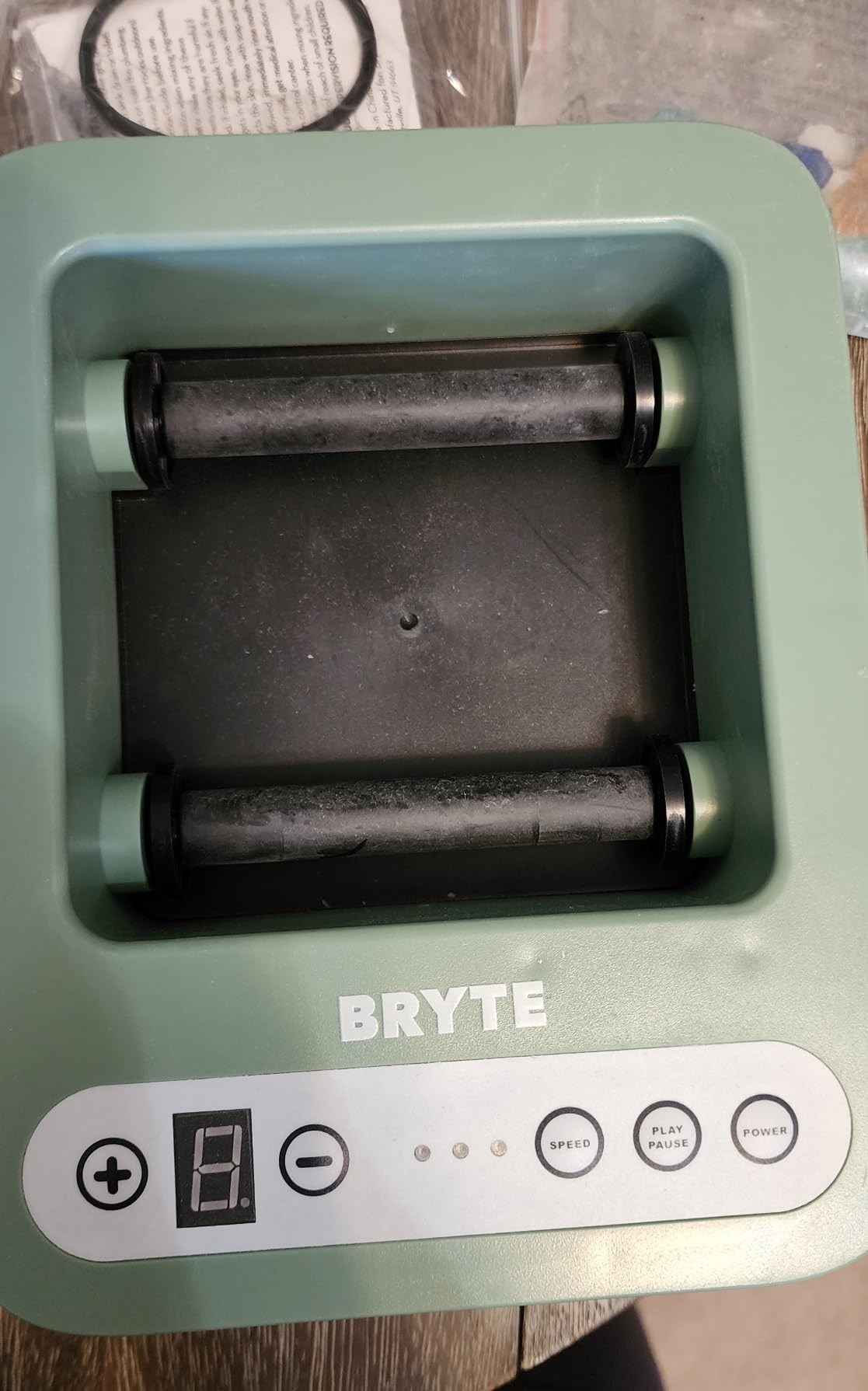 BRYTE Rock Tumbler & Tumbling Machine - Medium Mint Green, 3-Speed, Ages 8+ - Direct-Drive, 9-Day Timer & Cooling Quiet Motor - Indoor Quiet Polisher & Sea Glass Kit - Rock Tumblers for Adults & Kids customer photo 2