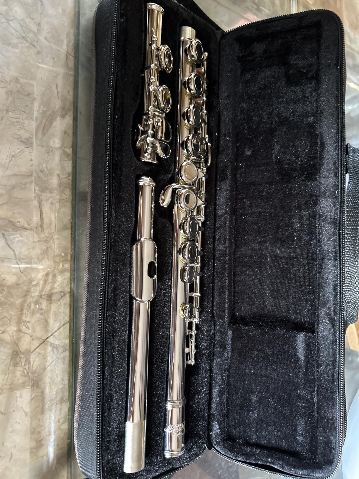 Eastar Upgraded Closed Hole 16 Keys C Flute for Beginner Student, Instrument with Cleaning Kit, Stand, Case, Gloves, Tuning Rod, Fingering Chart, Silver Plated, EFL-1S customer photo 2