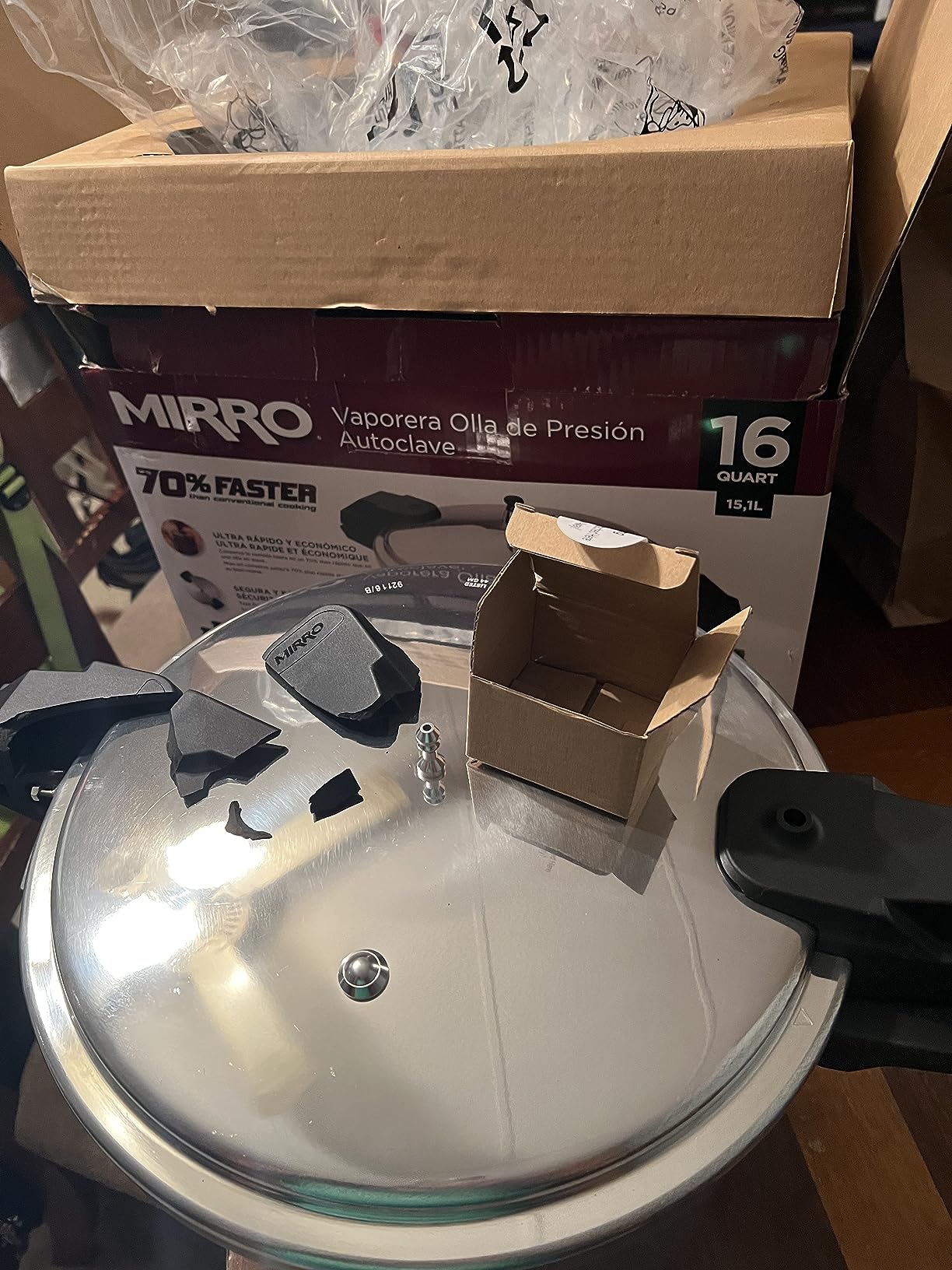 MIRRO 22 Qt Aluminum Pressure Canner with 3 Regulators, 5, 10 & 15 PSI customer photo 1