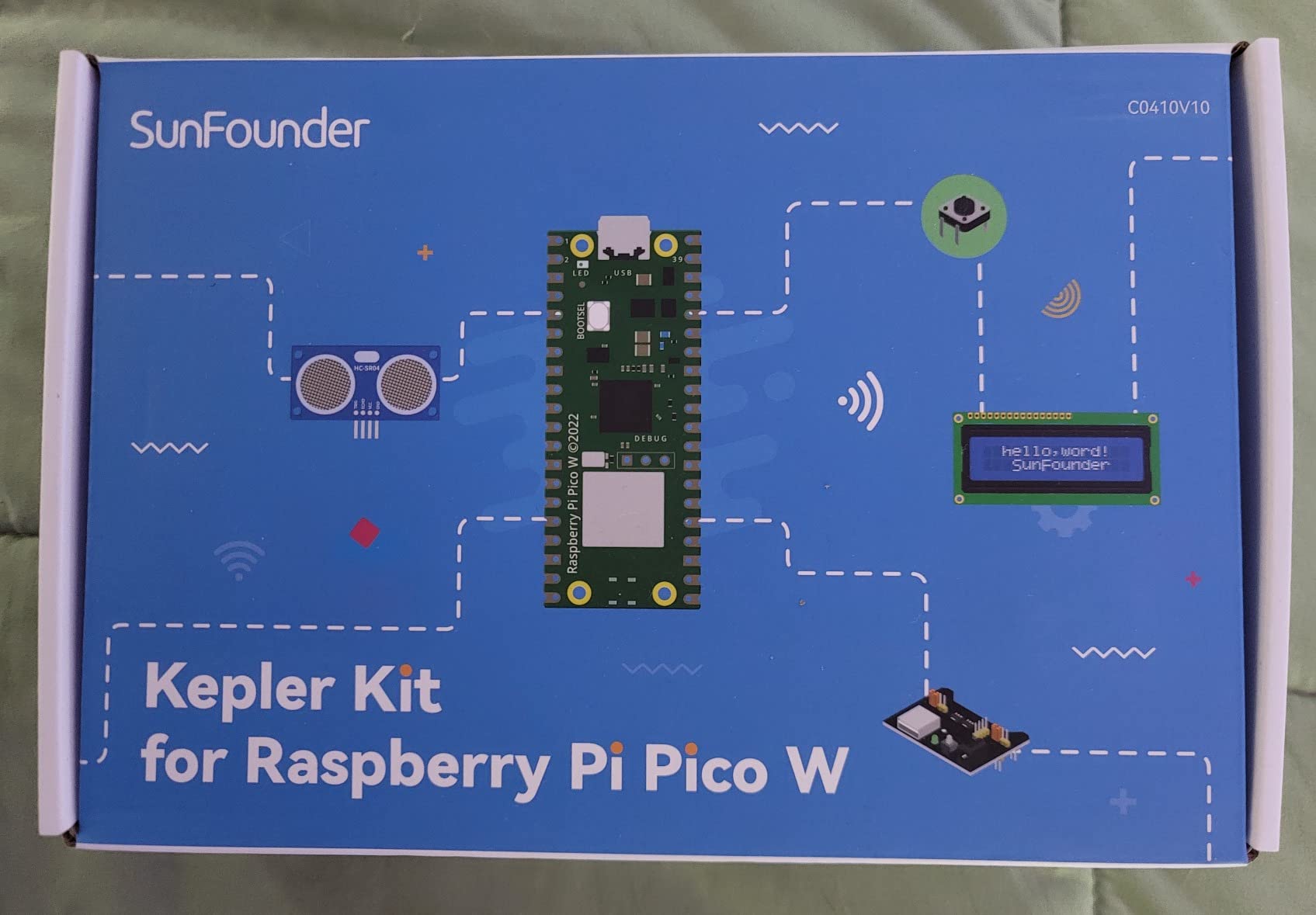 SunFounder Raspberry Pi Pico W Ultimate Starter Kit with Online Tutorials, RoHS Compliant, 450+ Items, 117 Projects, MicroPython, C/C++ (Compatible with Arduino IDE) customer photo 2