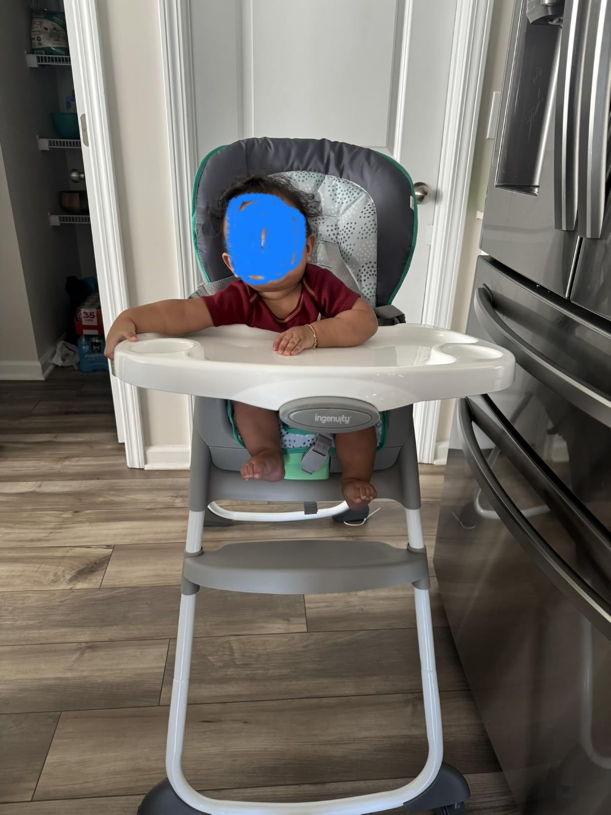 Ingenuity Full Course 6-in-1 High Chair - Baby to 5 Years Old, 6 Convertible Modes, 2 Dishwasher Safe Trays - Astro customer photo 1