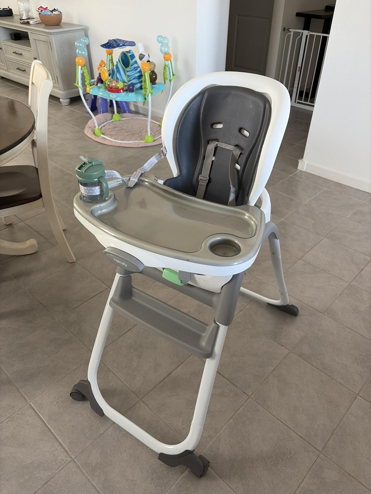 Ingenuity Full Course 6-in-1 High Chair - Baby to 5 Years Old, 6 Convertible Modes, 2 Dishwasher Safe Trays - Astro customer photo 2