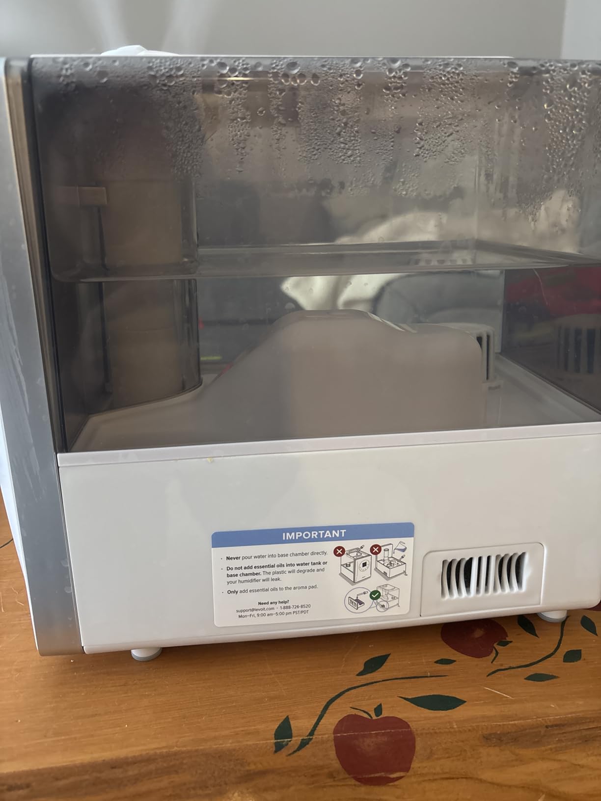 LEVOIT OasisMist 1000S (10L) Smart Humidifier for Home Large Room Bedroom, Last 100 Hours Suitable for Indoor Plant, Cover up to 600ft², Easy Top Fill, Remoter & Voice Control, Auto Mode, Quiet, White customer photo 1