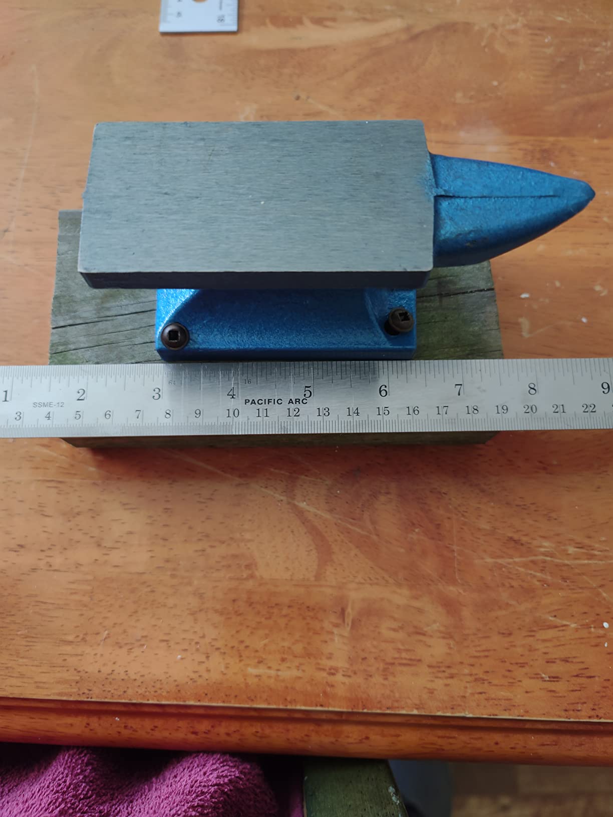 HimaPro Single Horn Anvil for Blacksmith Blue - Cast Iron Anvil - A Wonderful Tool for Jewelry Making and Metal Stamping (24 LBS) customer photo 1