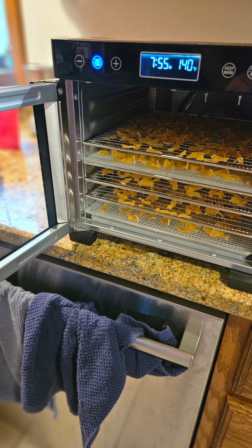 Magic Mill Pro Food Dehydrator Machine | Powerful 600W Rear Fan Even-Drying System | 7 Full-Size Stainless Steel Trays | 95°-176° Temperature Control, 48H Timer, Keep Warm + Auto Shutoff | ETL Listed customer photo 2