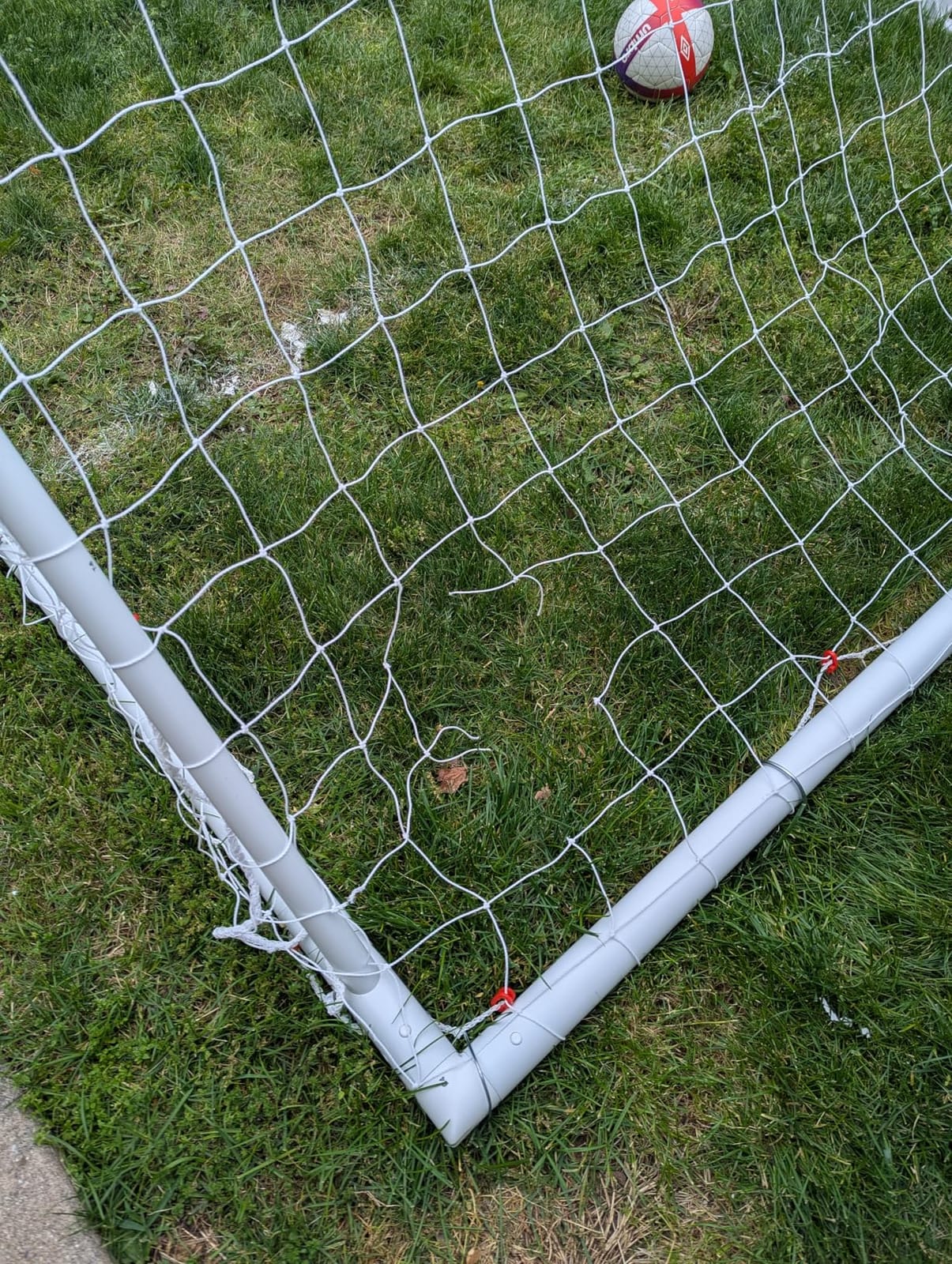 QUICKPLAY Q-Fold Soccer Goal | 30-Second Folding Design for Easy Setup | Portable & Weatherproof uPVC Soccer Goal for Backyard | Durable Post for Adults & Kids customer photo 1