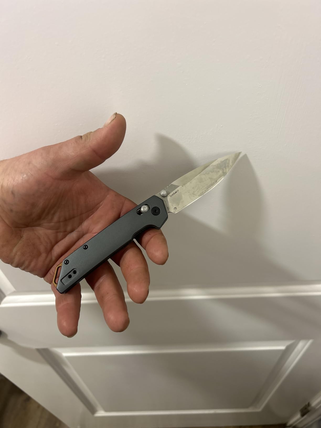 Kershaw Iridium Reverse Tanto Folding Pocket Knife, 3.4