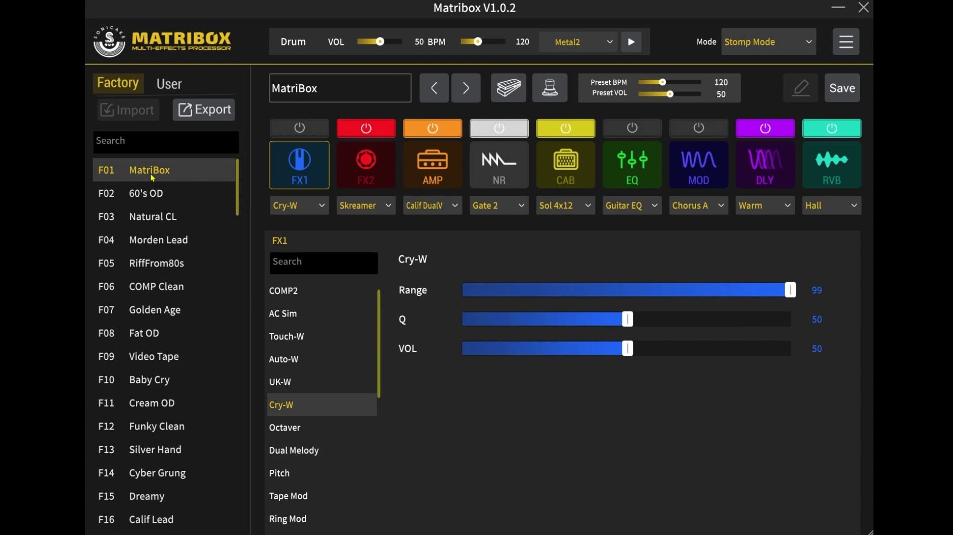 SONICAKE Matribox - Guitar Multi Effects Processor with Expression Pedal, With 130 Built-in Guitar/Bass/Acoustic Effects, Amp Modeling, IR Cabinets Simulation, Stereo OTG USB Audio Interface customer photo 1