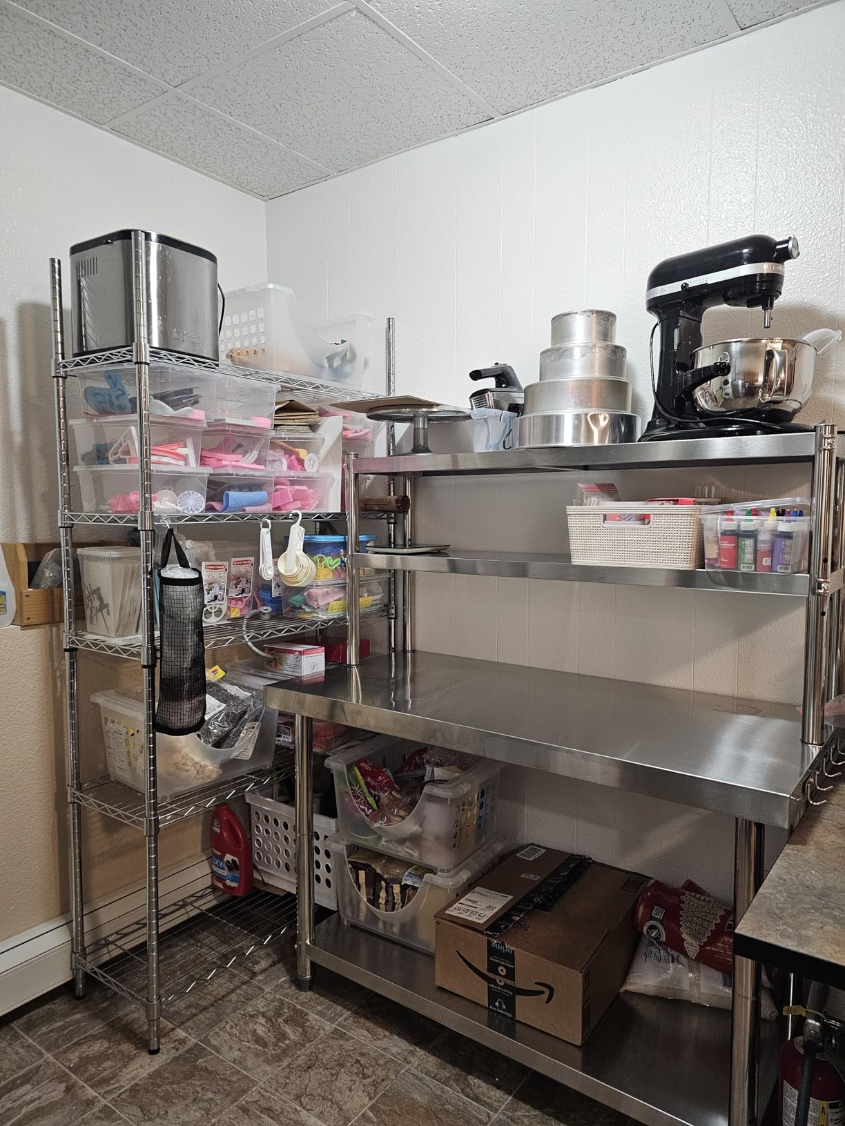 YITAHOME 30 X 24 Stainless Steel Table with 30 X 12 Overshelves | Work Station NSF Metal Worktable Prep Table for Home Commercial Kitchen Restaurant Garage Warehouse Outdoor customer photo 2