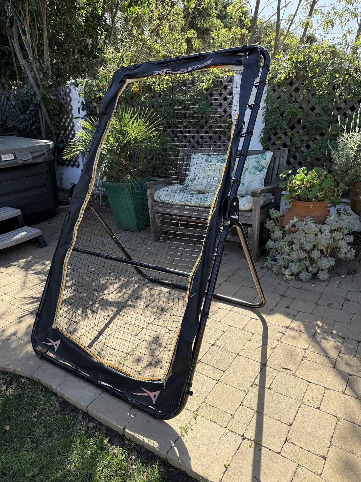 ACELETIQS Lacrosse Rebounder for Backyard 4x6 Feet Baseball Rebounder Volleyball Rebounder - Lacrosse Ball Pitchback, Throwback, Bounce Back Training Wall [Carry Bag Included] customer photo 1