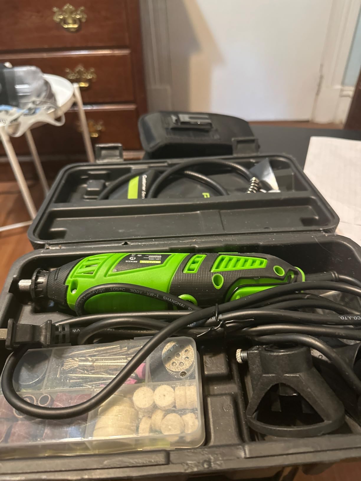 PHALANX 180W Rotary Tool Kit, 1.5-Amp 6 Variable Speed with Flex Shaft, 8000-35000RPM Rotary Multi-Tool & 213pcs Accessories Kit, Power Multiuse Set Prefect for Crafting Projects and DIY Creations customer photo 1