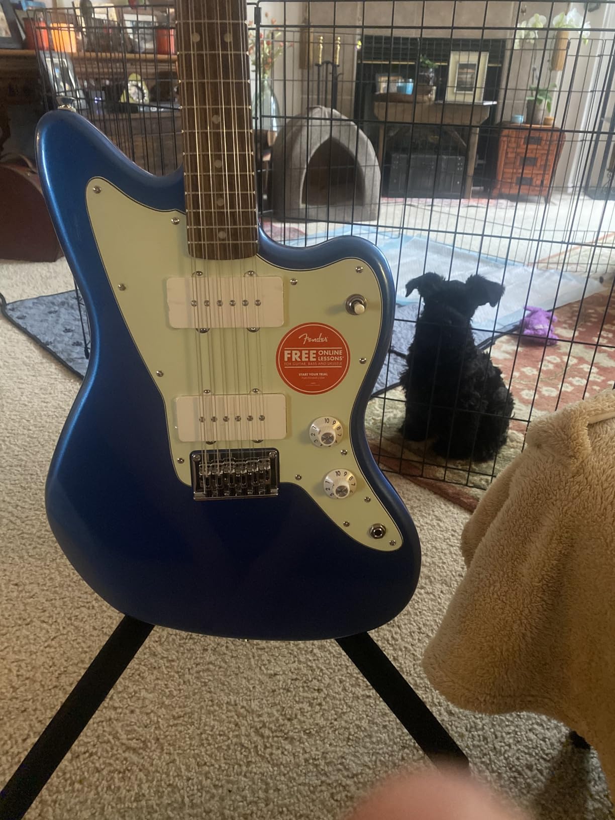Fender Paranormal Jazzmaster XII 12-String Electric Guitar - Lake Placid Blue customer photo 2