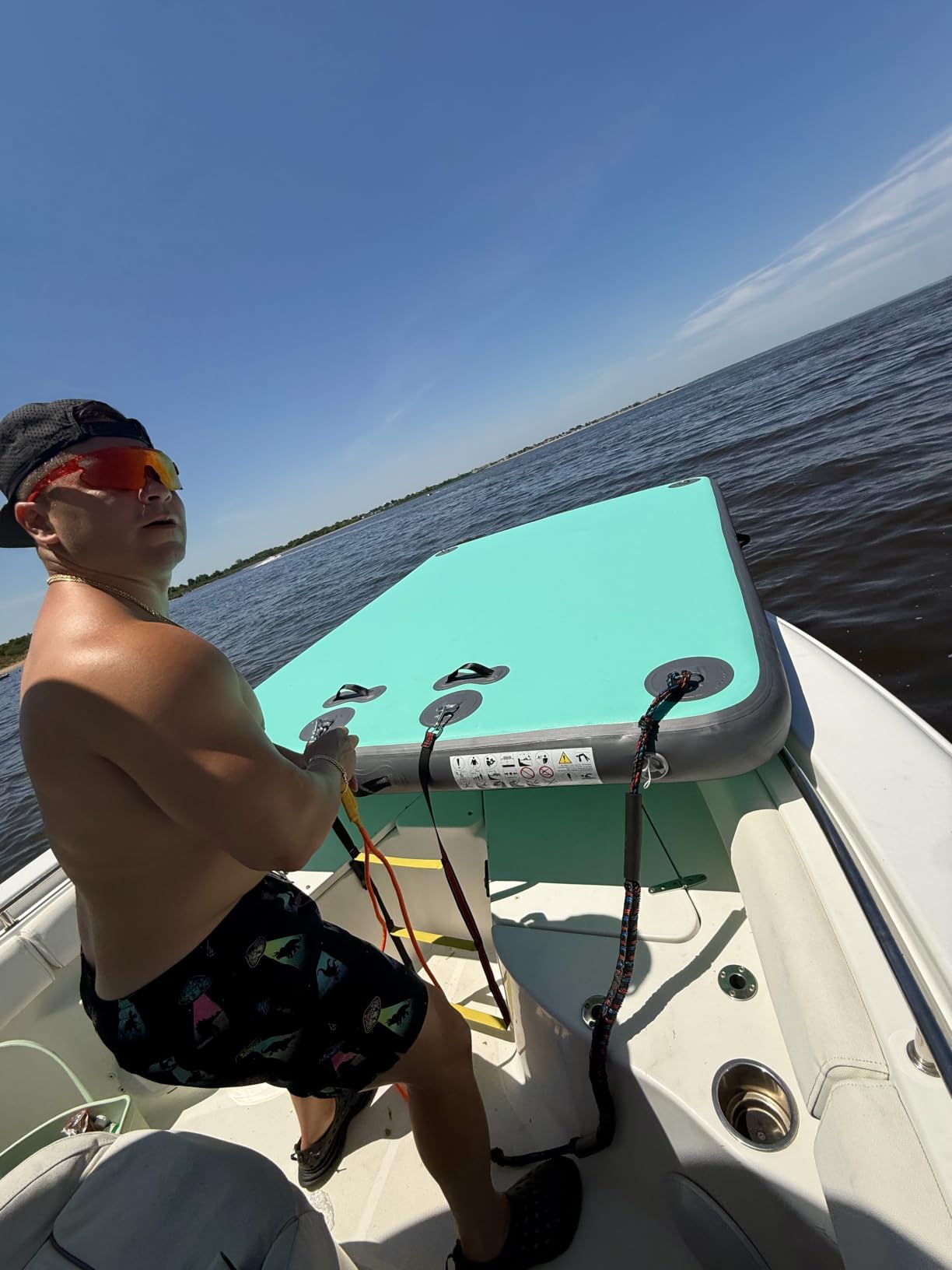 AWSUM Inflatable Floating Dock for Water Activities, 6ft-15ft Island Raft customer photo 1