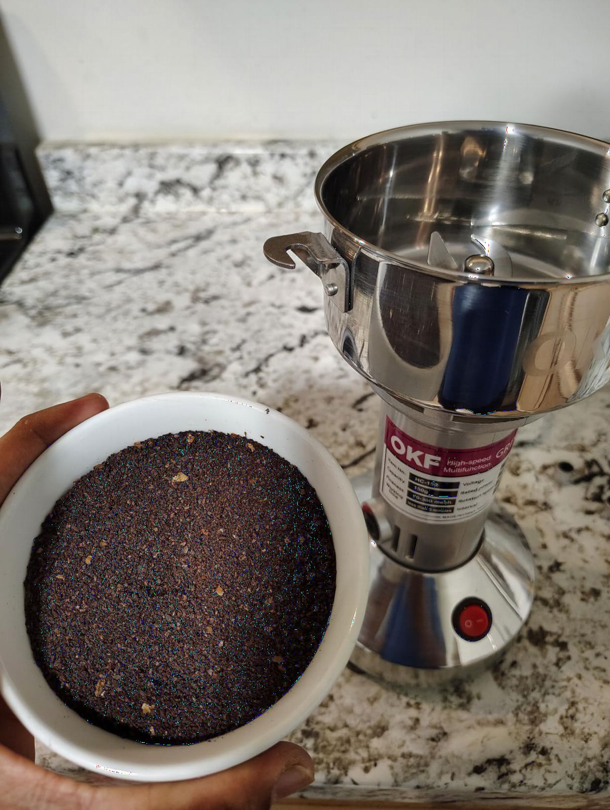 750g Grain Mill, 304 Stainless Steel Spice Grinder, 2800W High-speed Commercial Flour Mill, Superfine Flour Mill Grinder for Home, Grain Mill for Flour customer photo 2