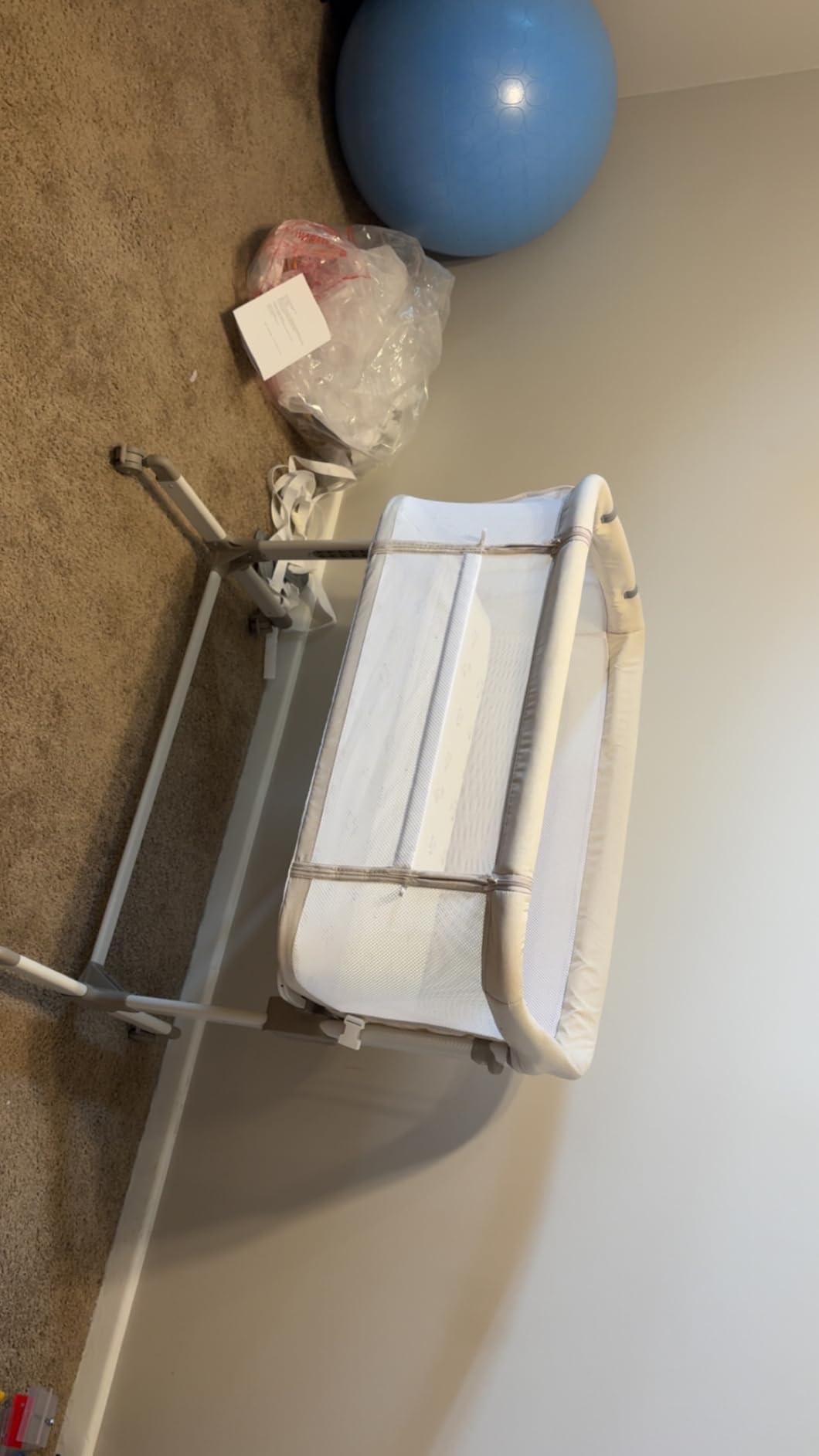 Fodoss Baby Bassinets Bedside Sleeper - All Mesh Bedside Bassinet with Wheels, 7 Height Adjustable Baby Bassinet for Infants, Beige customer photo 2