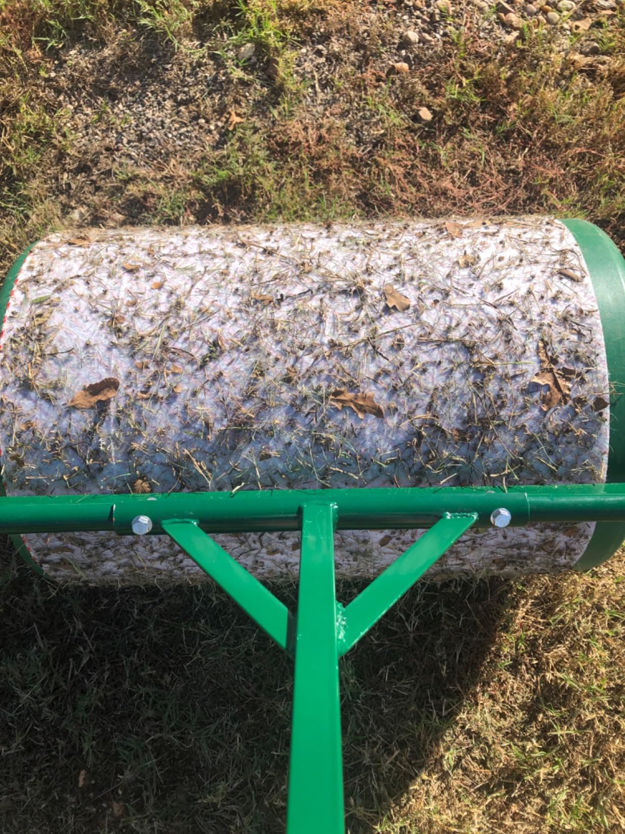 24 Inch Poly Lawn Roller - 15.8 Gallon Lawn Roller Water Filled Sod Roller and Yard Roller for Pressing in Grass Seed to Improve Germination - Lawn Flattener for Rolls of Sod Lawn Striping Kit customer photo 1