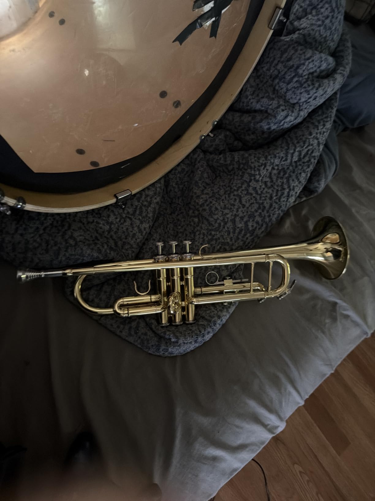 ROWELL Bb Trumpet Student Trumpet Standard Trumpets Set with Hard Case, Stand, 7C Mouthpiece, Gloves for Beginner, Advanced Students and Adult Gold customer photo 1