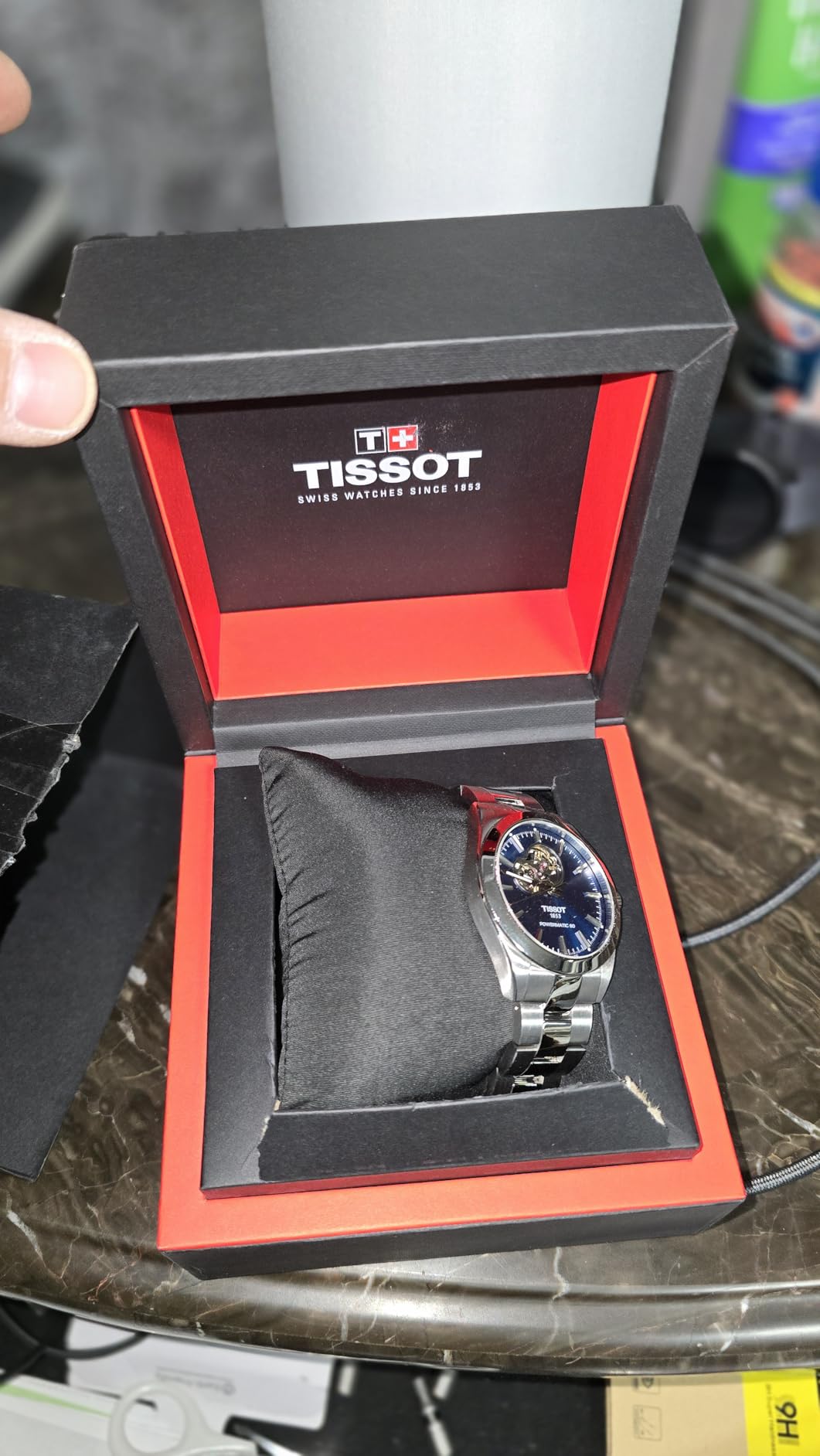Mens Gentleman Powermatic 80 Open Heart 316L Stainless Steel case Automatic Watches (T1274071104101) customer photo 1