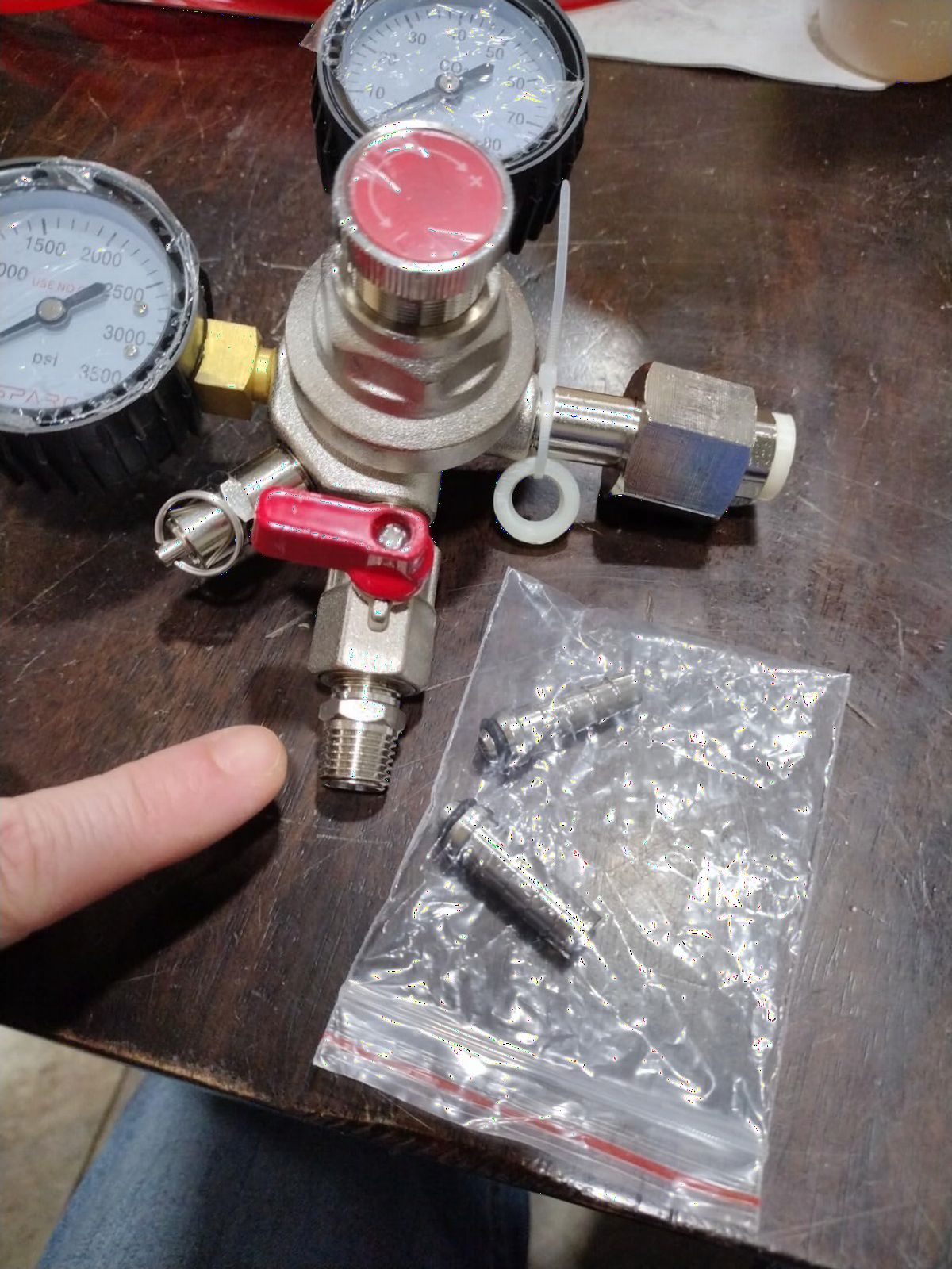 SPARC Premium Dual CO2 Regulator for Kegerator, Double Tap C02 Regulator - for Kegs, Draft Beer, Soda, Kombucha - CGA320 - 2YR USA Warranty - Gen 2 customer photo 2