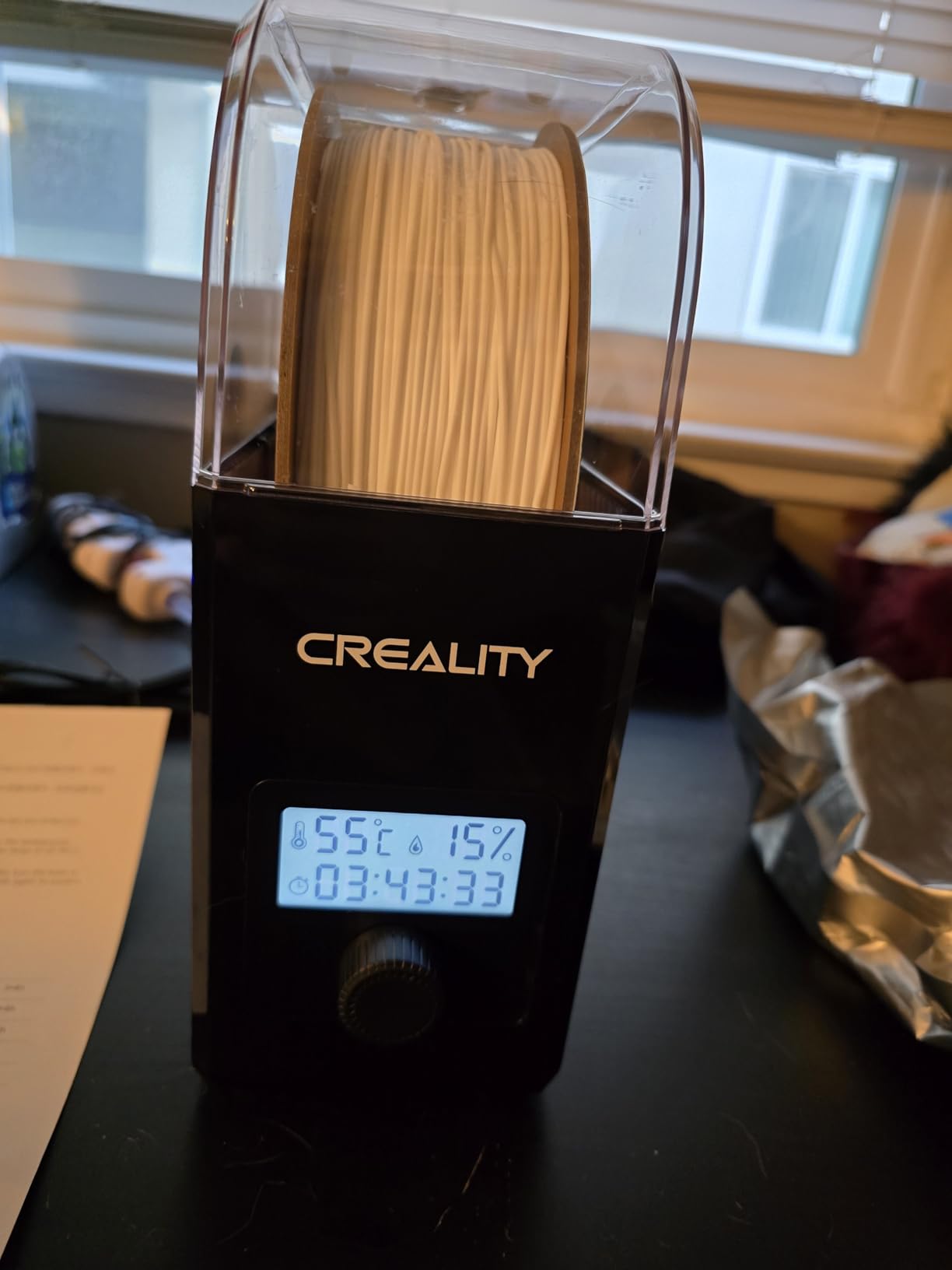 Creality 2026 New Upgrade Filament Dryer Box Pro, Space Pi SE with High PTC Efficiency & Precision Sensor for 1KG Spools 45~65C, 3D Printer Filament Dehydrator for PLA PETG ABS ASA TPU customer photo 2