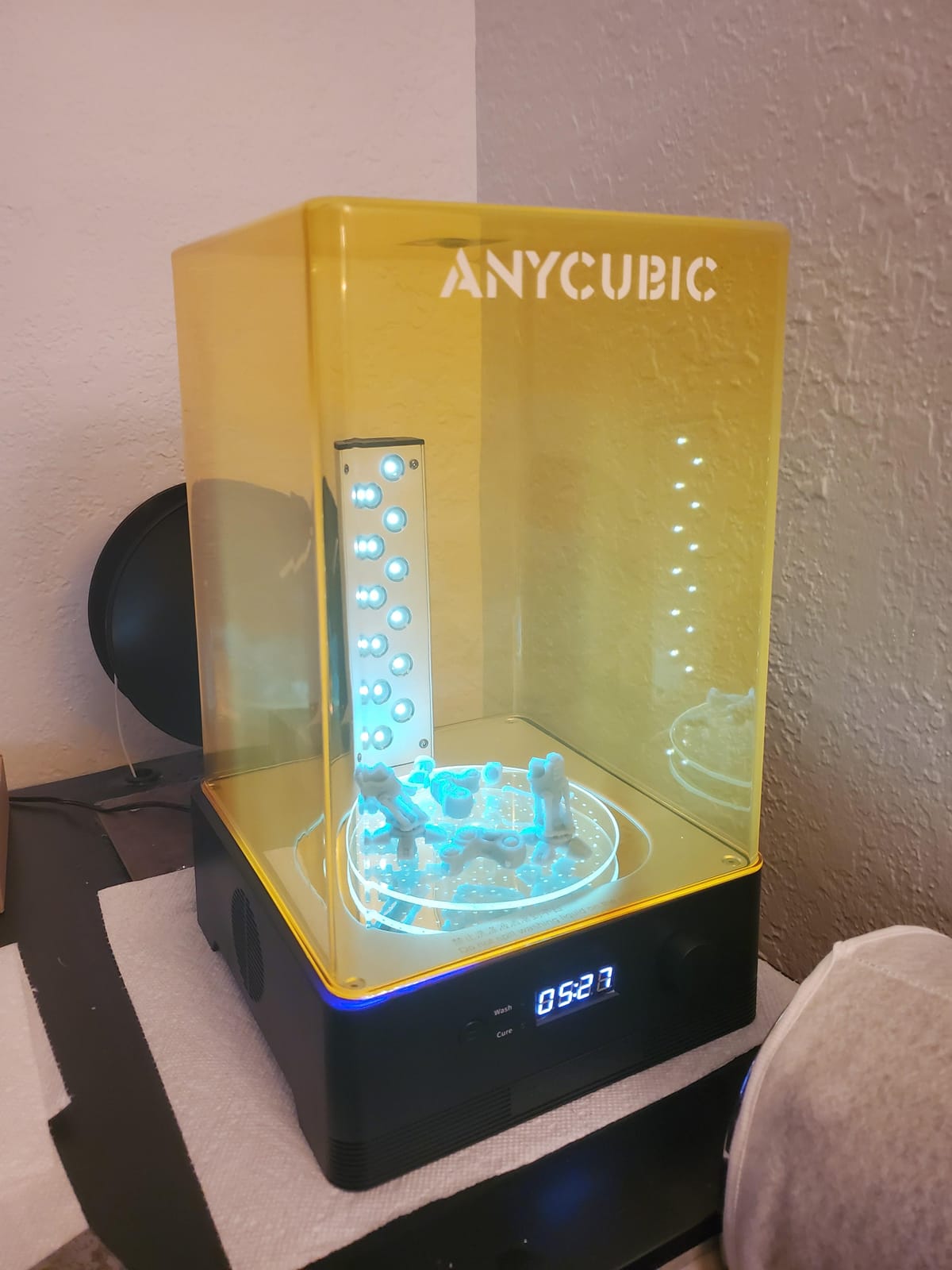ANYCUBIC Wash & Cure Plus 3.0, Cleaning Volume 8.97''x5.03''x10.23'' | Large Size for Photon M5/M5s/X2/X 6Ks/Saturn Series LCD 3D printers, Powerful Curing Light, Improved IPA Usage customer photo 2